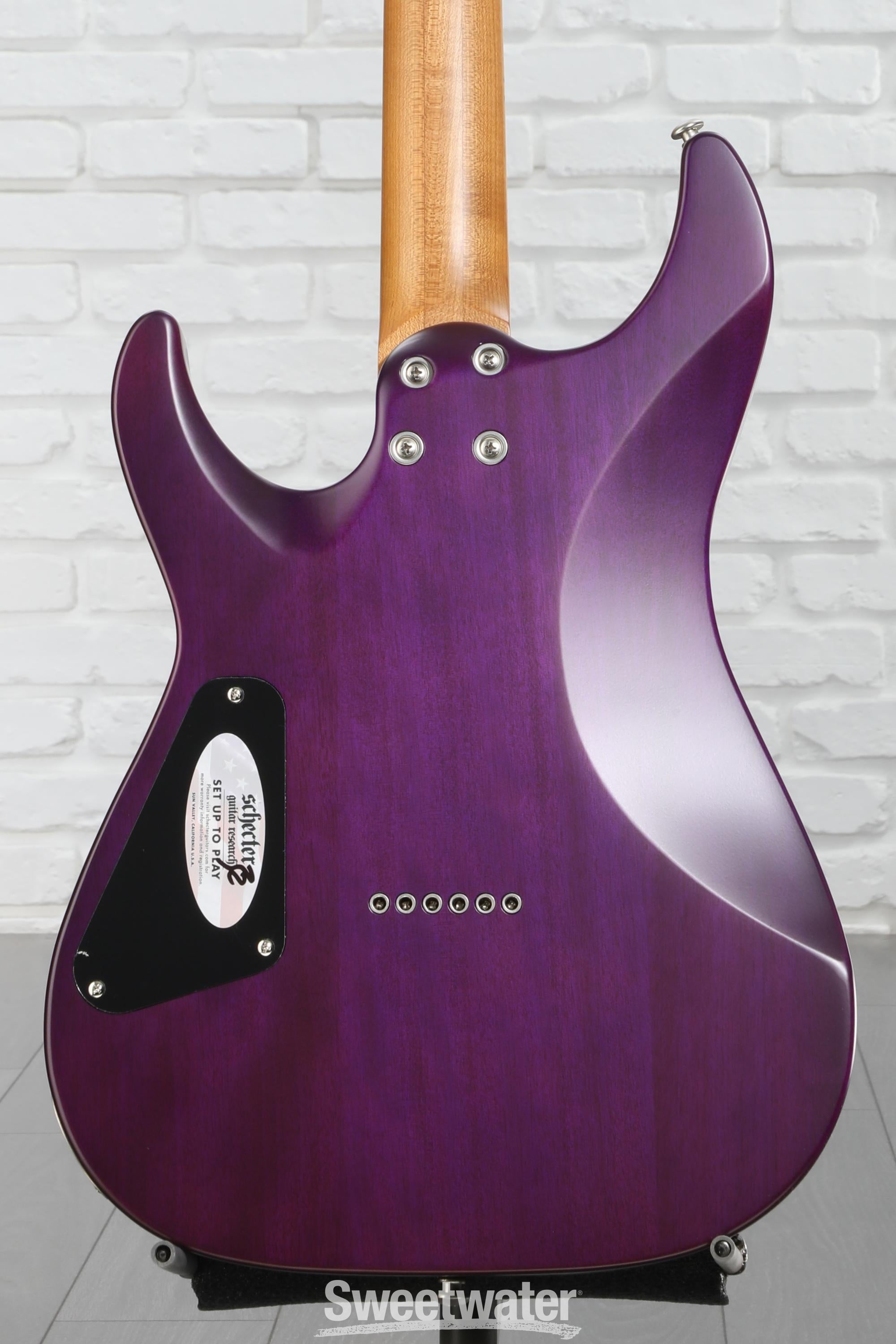 Schecter C-1 Standard Plus Electric Guitar - Purple Burst | Sweetwater