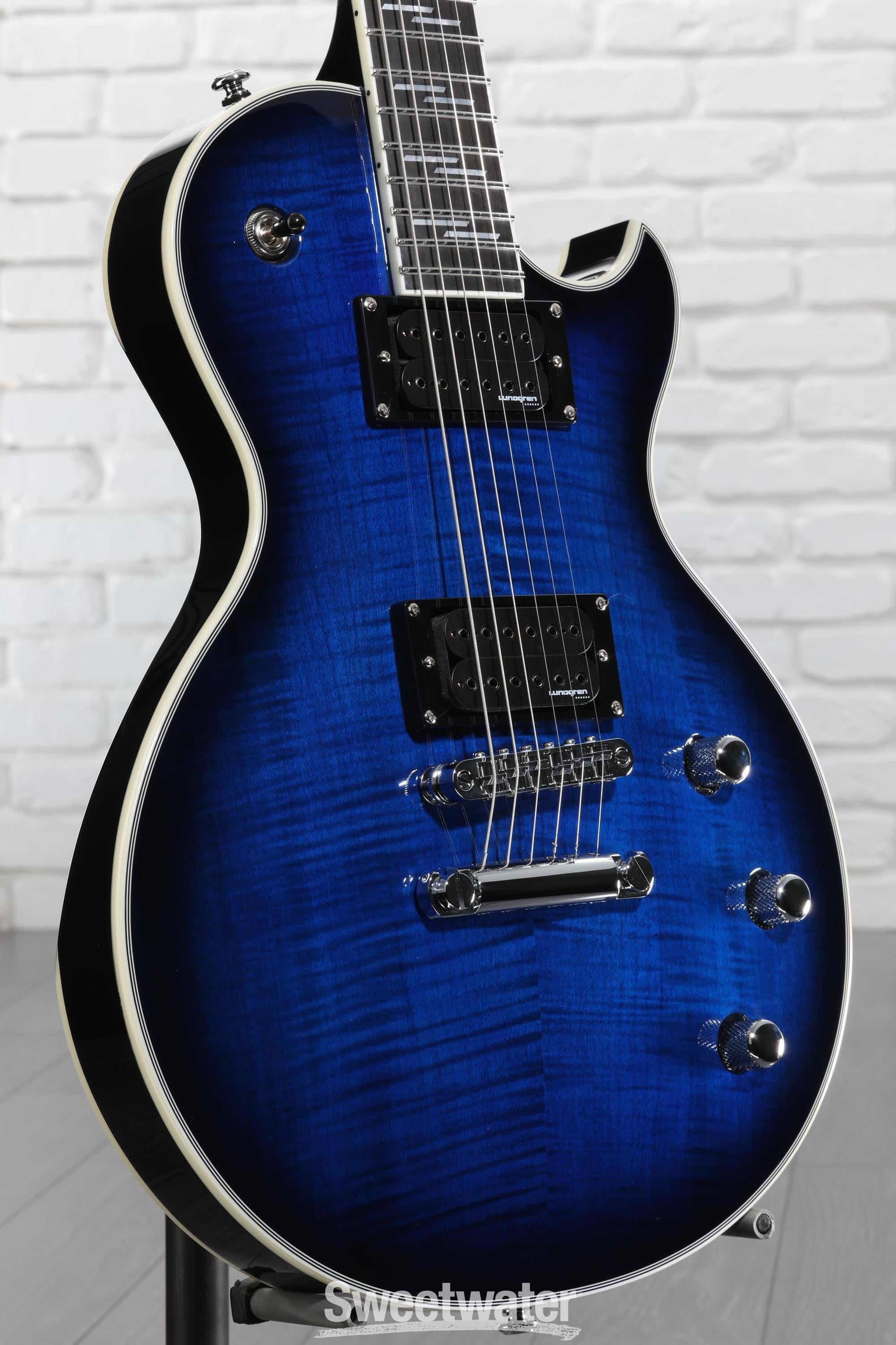 Schecter Solo-II Supreme Electric Guitar - See Thru Blue Burst