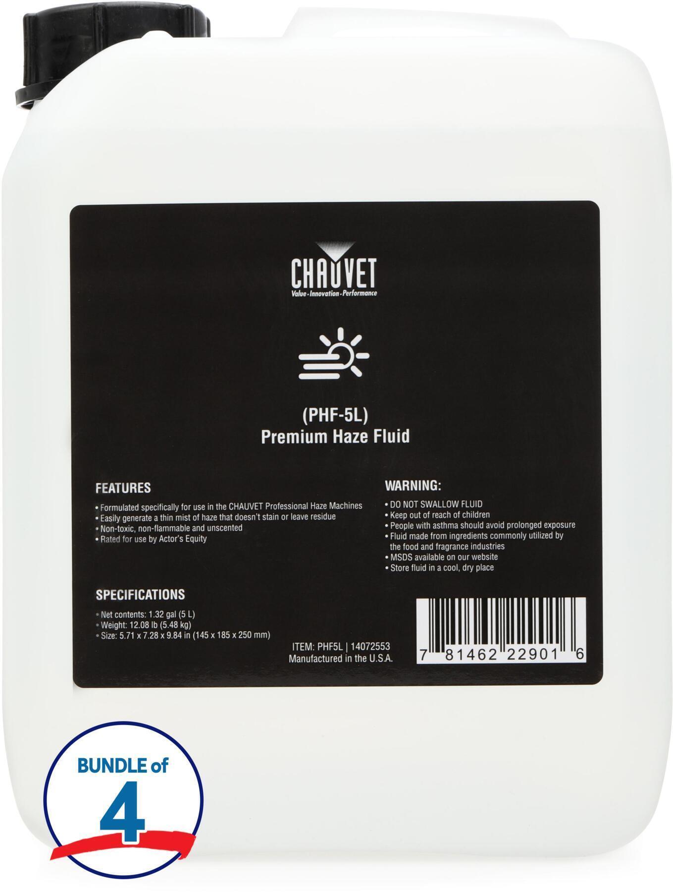 Photo of Chauvet Pro Professional Haze Fluid - 5 Liters (4-pack)