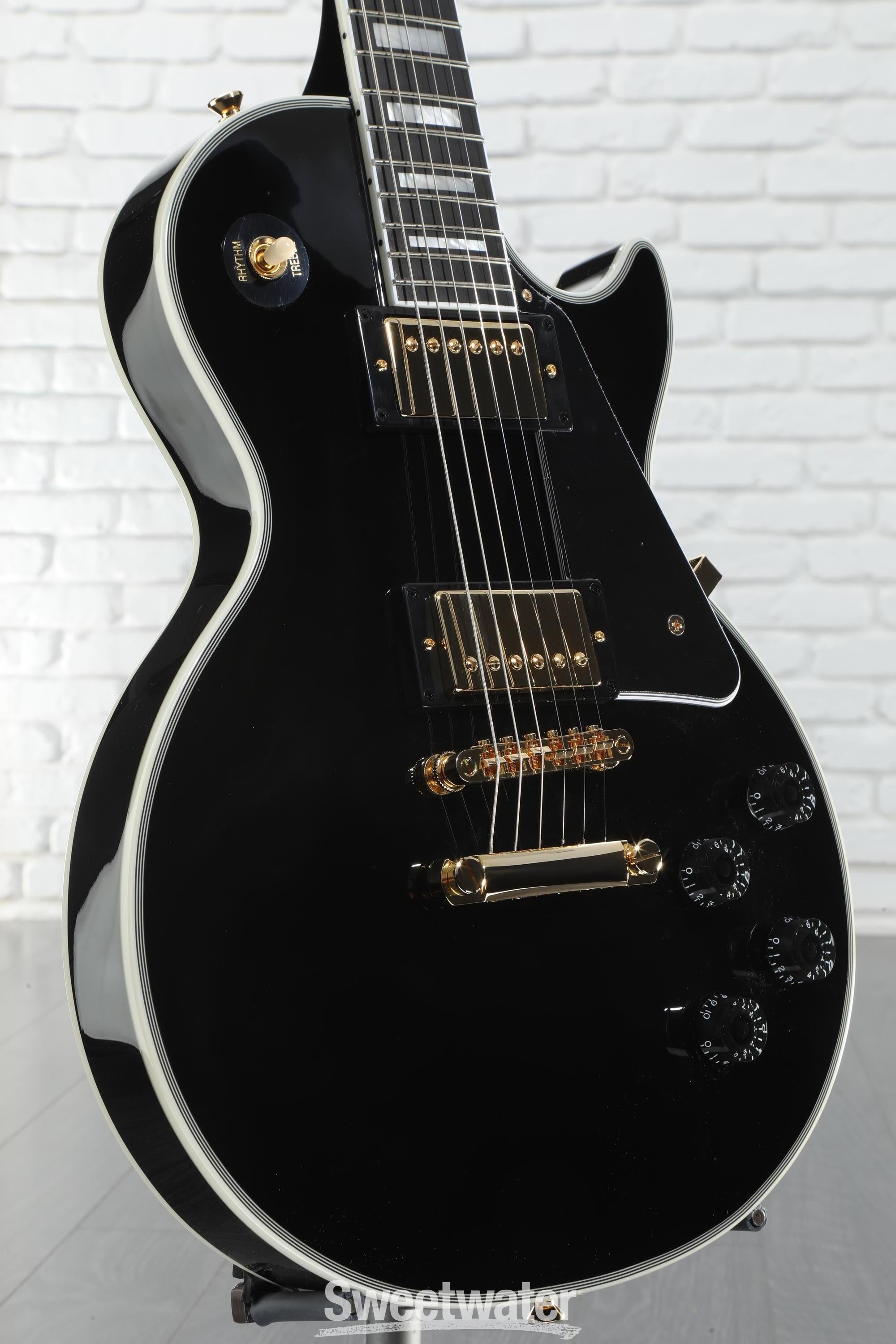 Epiphone Les Paul Custom Electric Guitar - Ebony | Sweetwater