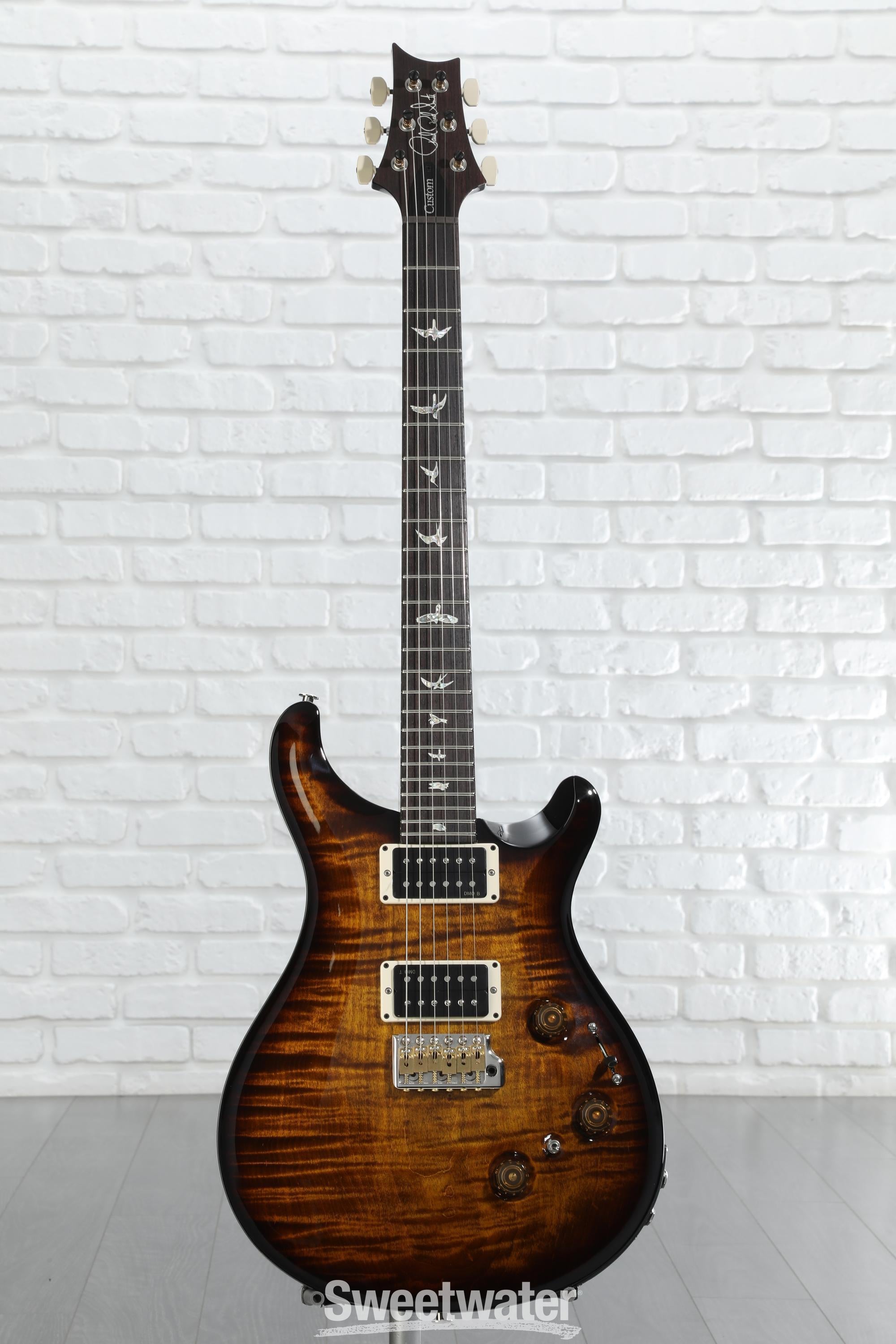 PRS Custom 24 Piezo Electric Guitar - Black Gold Wraparound