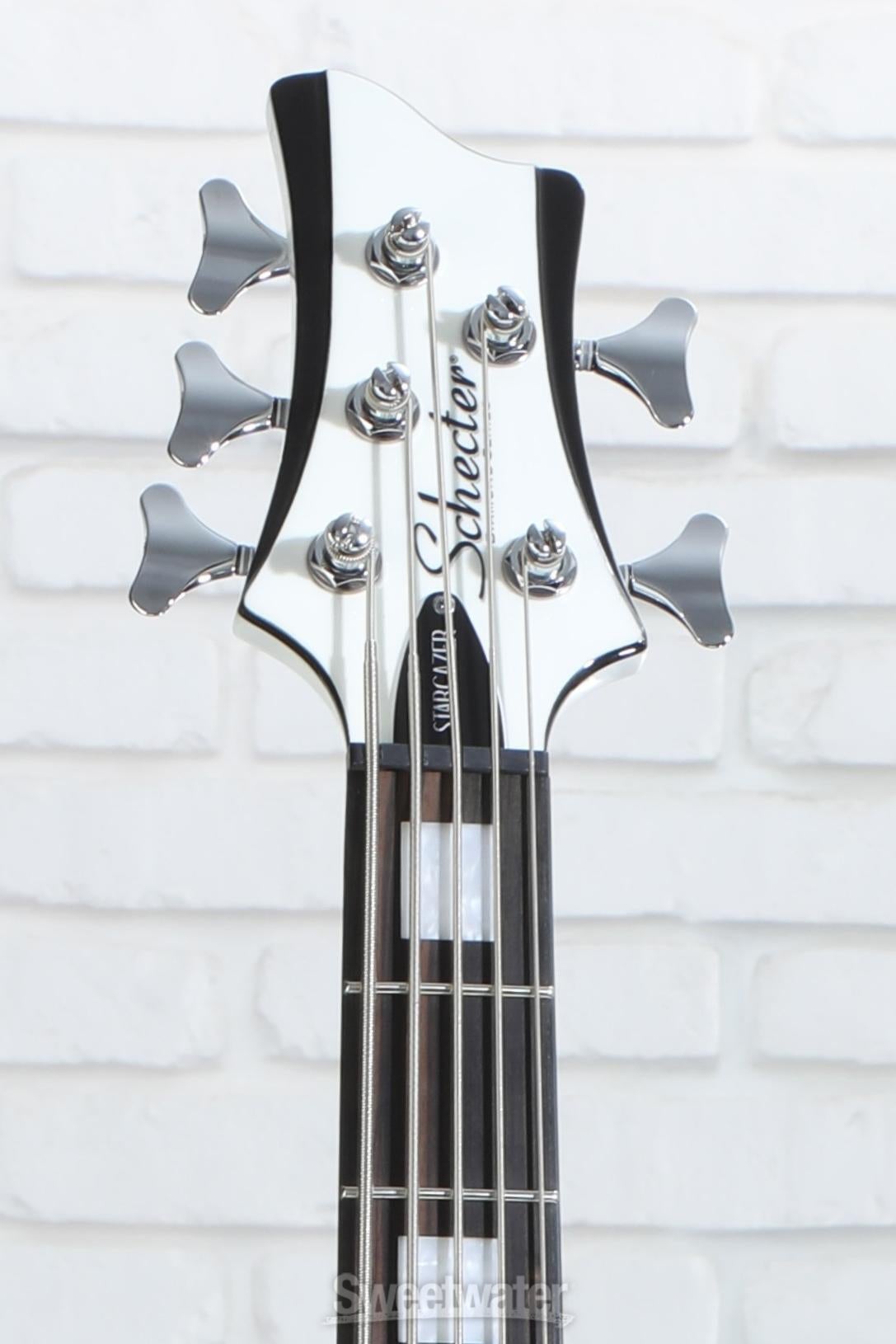 Schecter Stargazer 5 5-string Bass Guitar - Gloss White