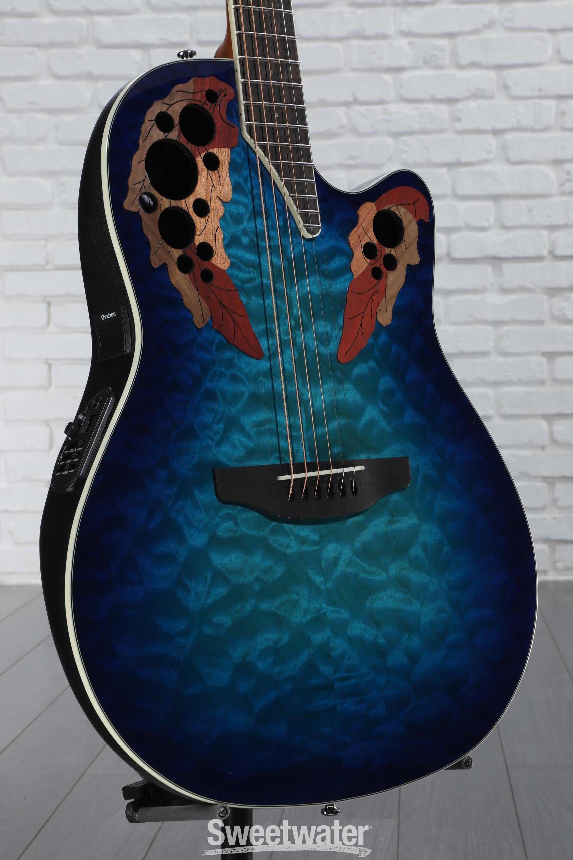 ギター Snake .2Ovation Celebrity CE48P-RG Amazon.com: Ovation CE48P-RG Celebrity Elite Plus Super