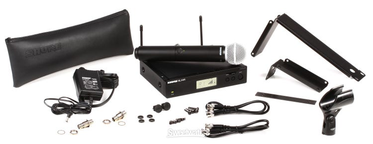 Shure BLX24R/SM58 Wireless Handheld Microphone System - H11 Band