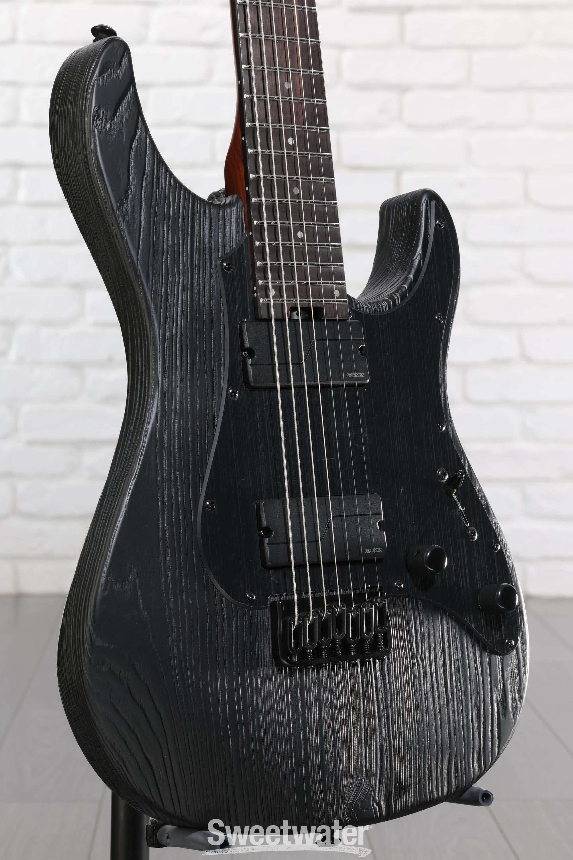 Photo of ESP LTD SN-1007 HT Baritone Electric Guitar - Black Blast