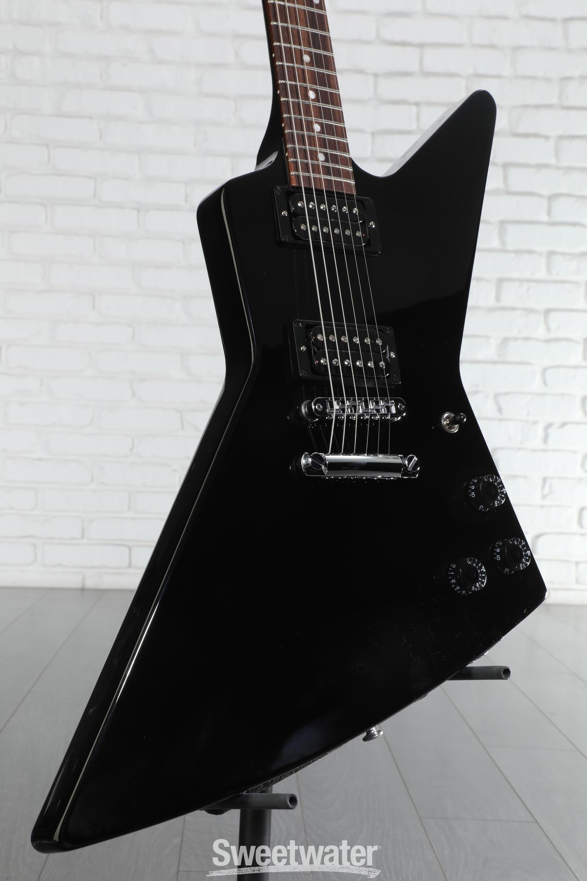 Gibson 80s Explorer Solidbody Electric Guitar - Ebony | Sweetwater