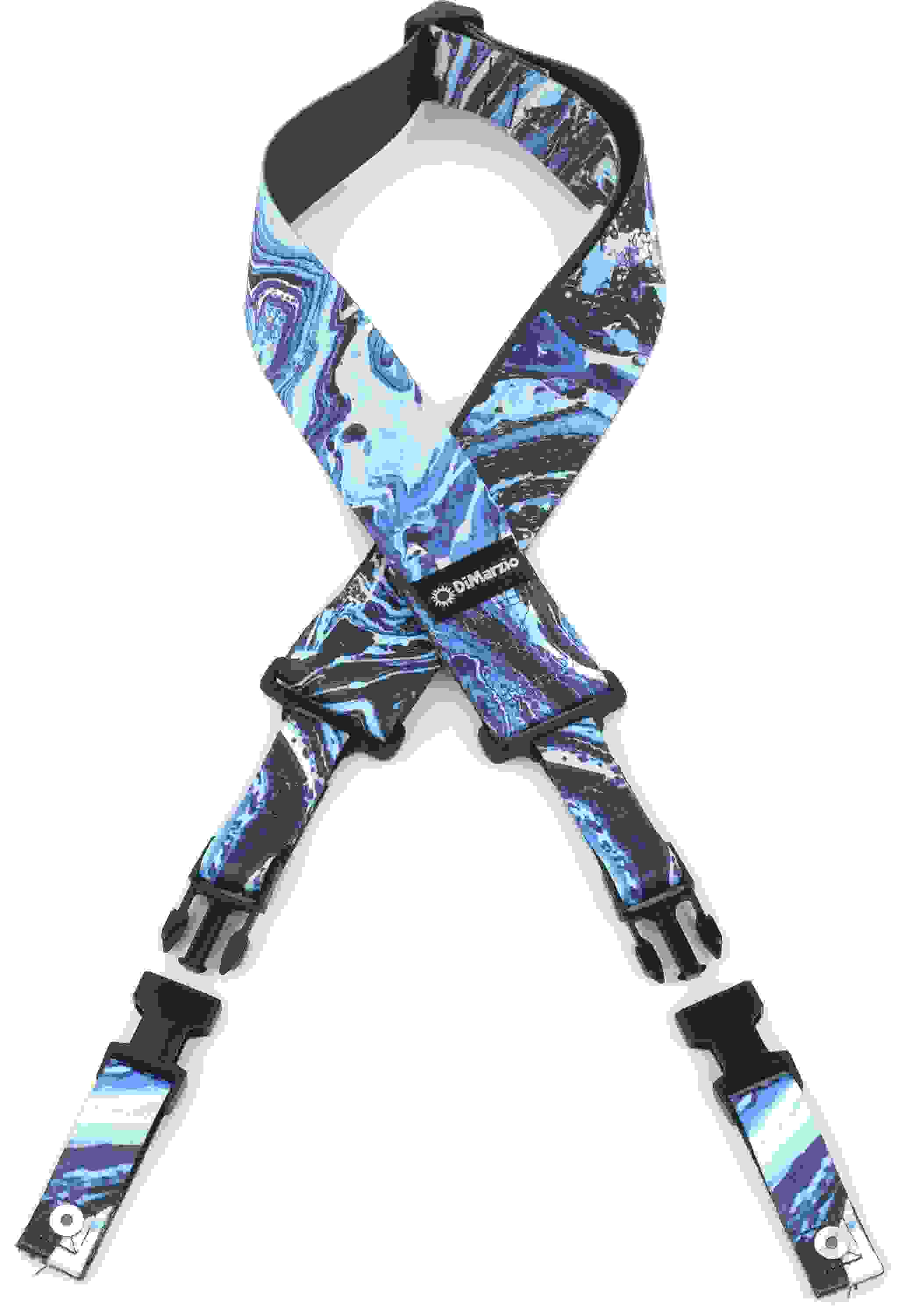 DiMarzio DD2240 Steve Vai ClipLock Guitar Strap - Blue Universe