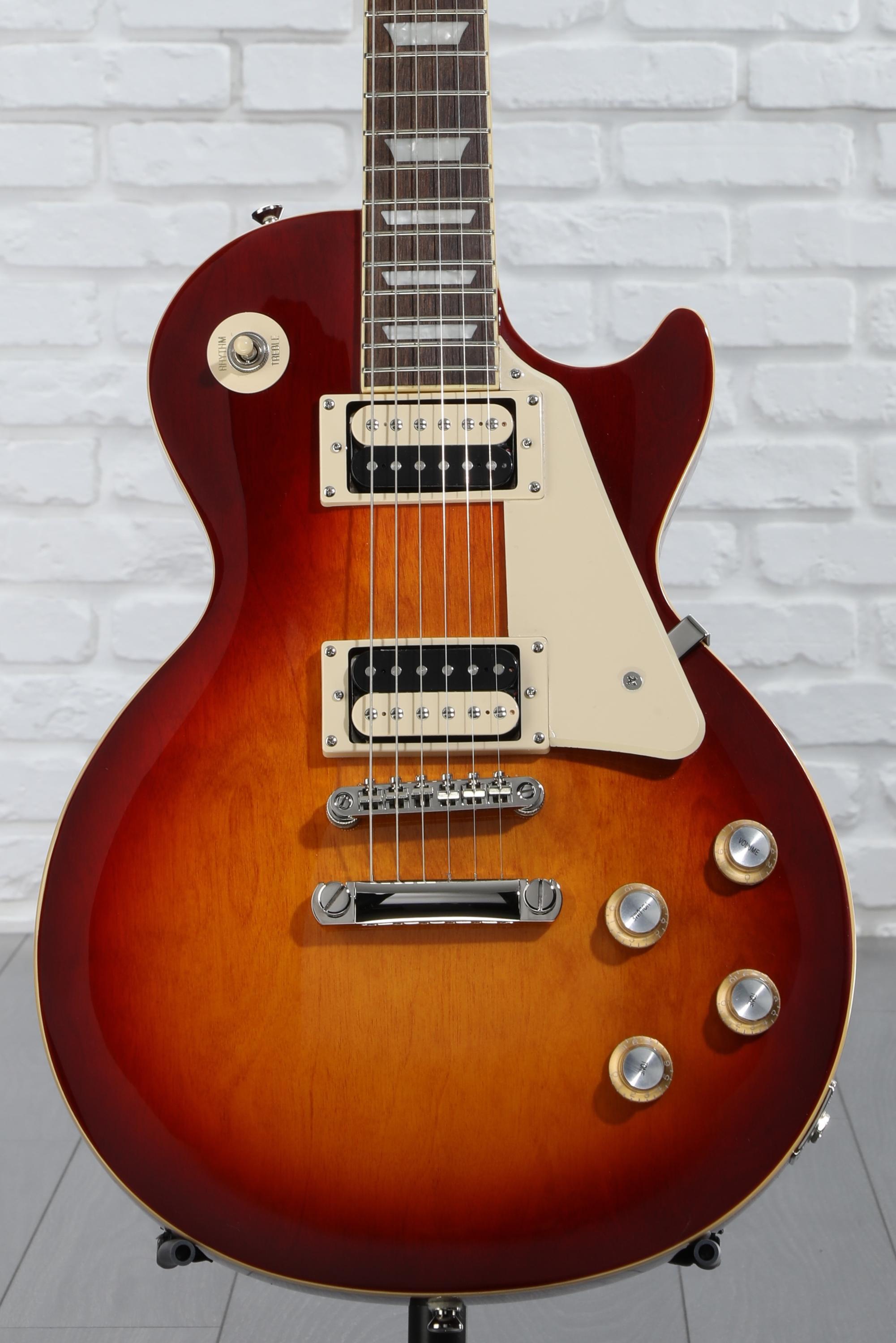 ギター Epiphone Les Paul StandardCherrySunburst Epiphone Les Paul Standard 50s Figured Top Washed Cherry