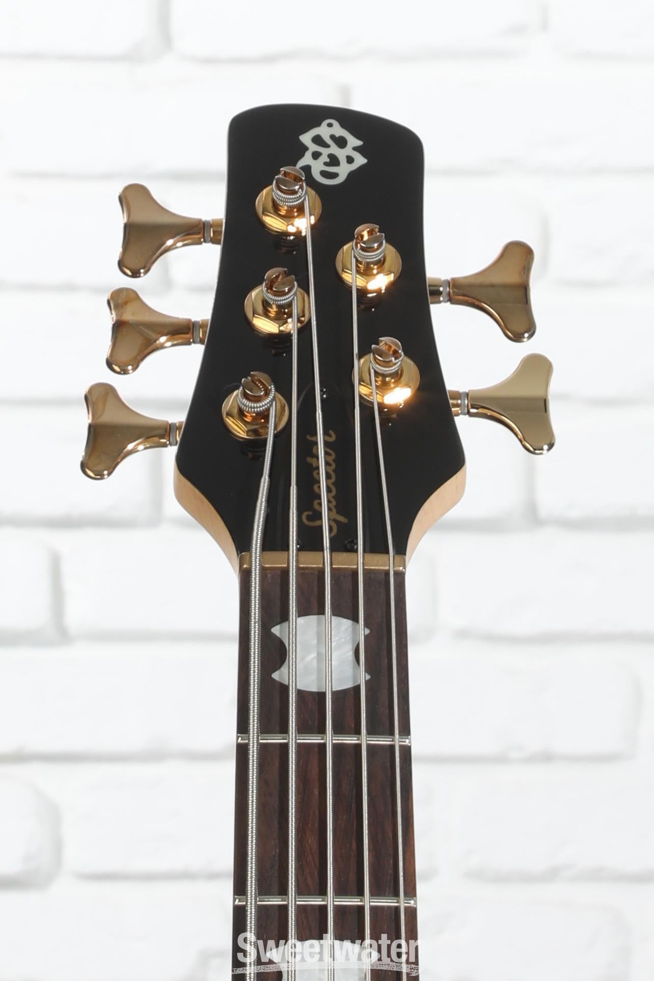 Spector Icon NS-5 5-string Electric Bass Guitar - Black Cherry Gloss