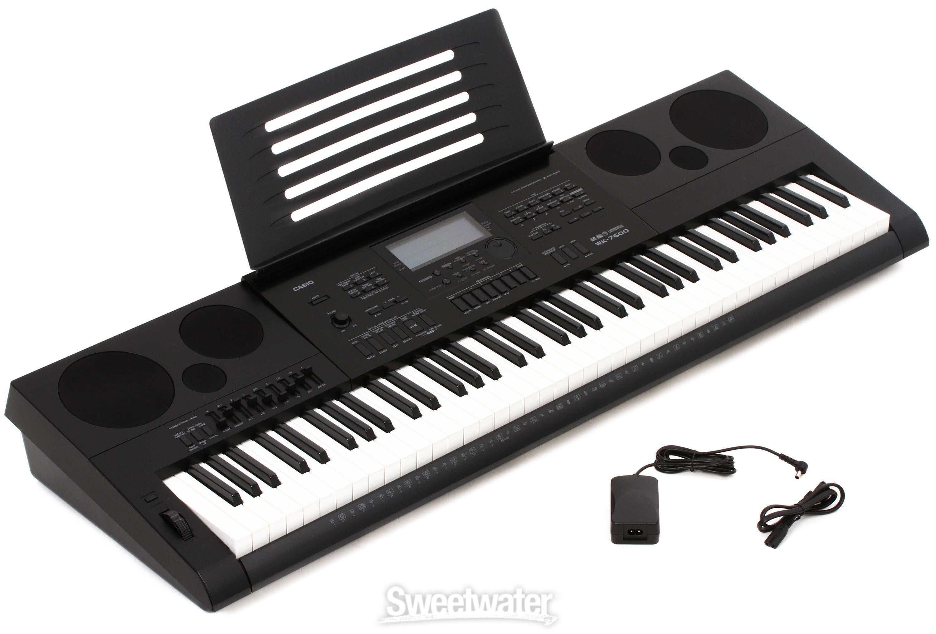 Casio WK 7600 76 key Portable Arranger Sweetwater