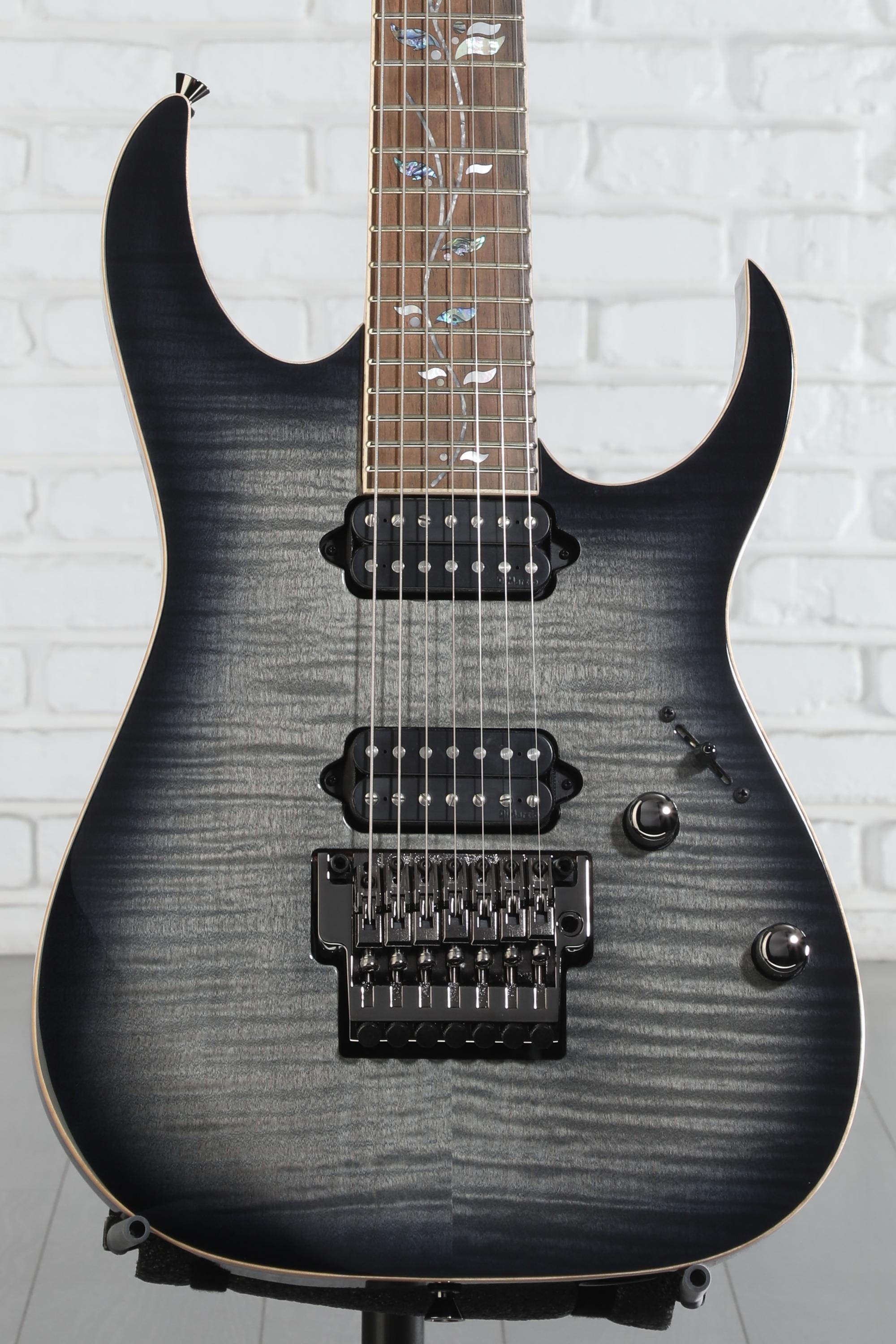 Ibanez J Custom RG8527 7-string Electric Guitar - Black Rutile