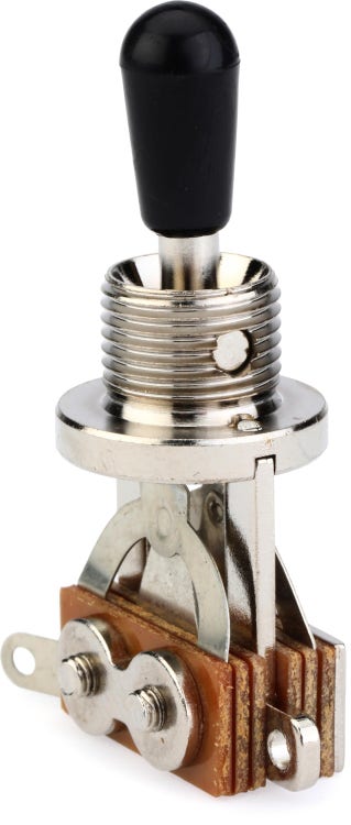 Mojotone Short 3-way Toggle Switch - Nickel
