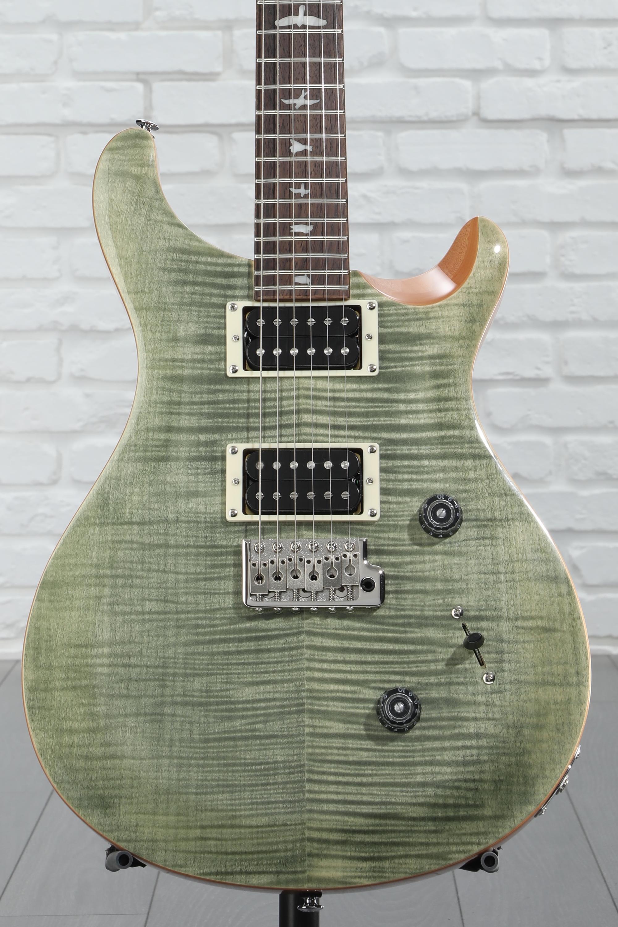 PRS SE Custom 24 Electric Guitar - Trampas Green, Sweetwater