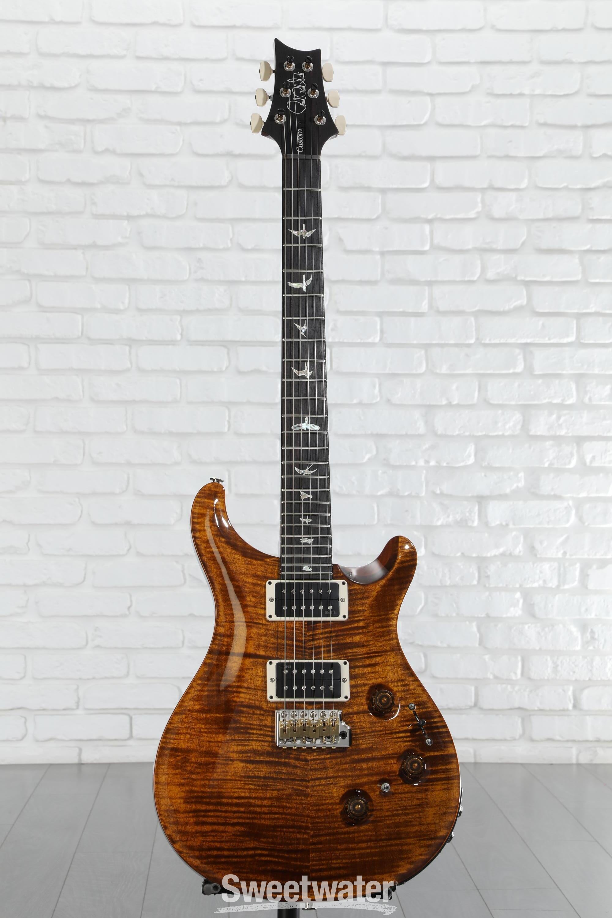 PRS Custom 24 Piezo Electric Guitar - Black Gold | Sweetwater