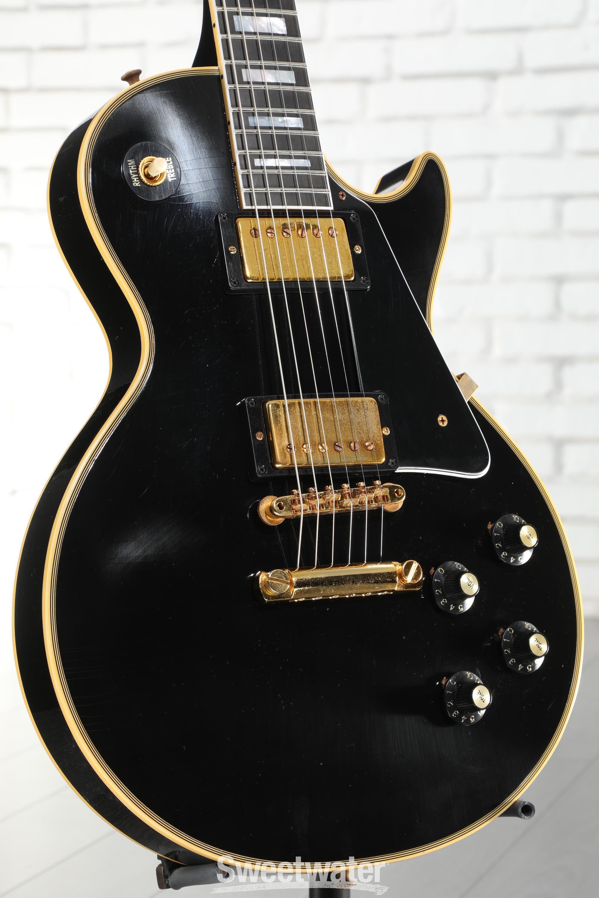 ギター Gibson Murphy Lab 1968 Les Paul Custom Gibson Custom 1968 Les Paul Custom Reissue Electric Guitar