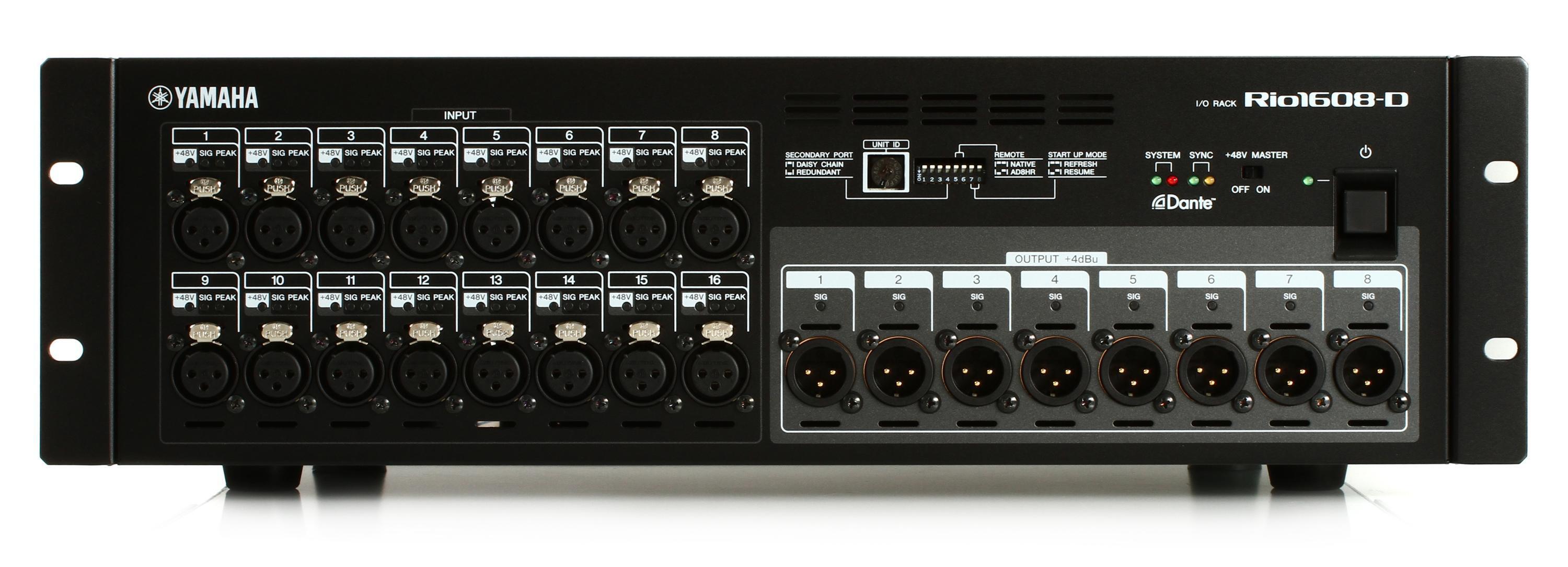 Yamaha Rio1608-D Rio Series 16-input / 8-output Remote Stage Box