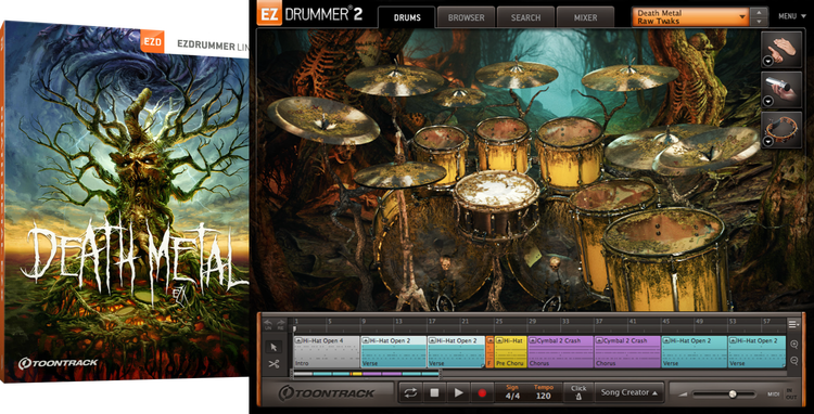 Toontrack Death Metal EZX Sound Expansion Pack | Sweetwater