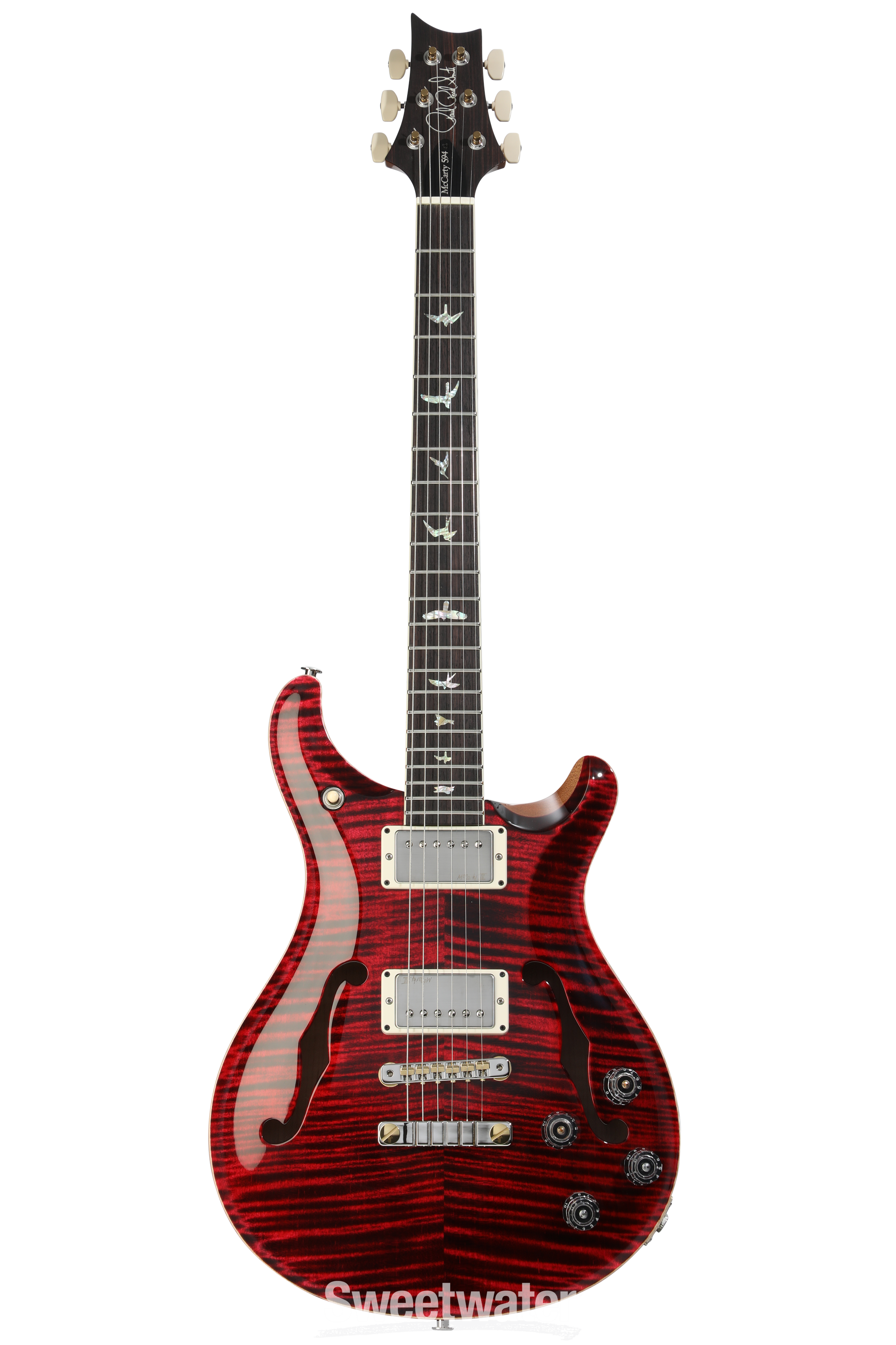 PRS McCarty 594 Hollowbody II Electric Guitar - Red Tiger | Sweetwater