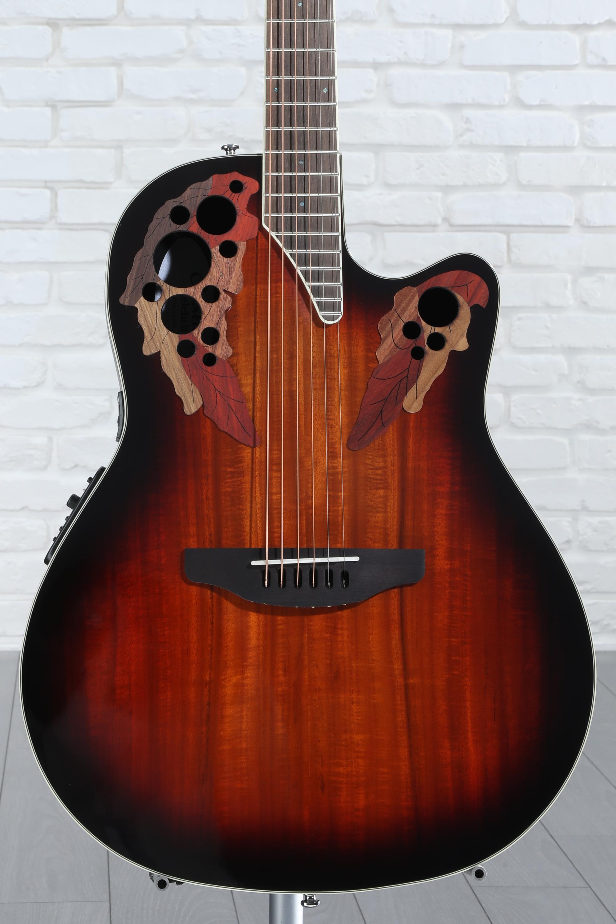 Ovation Celebrity Elite CE48P-KOAB Super Shallow Acoustic-electric Guitar -  Koa Burst | Sweetwater