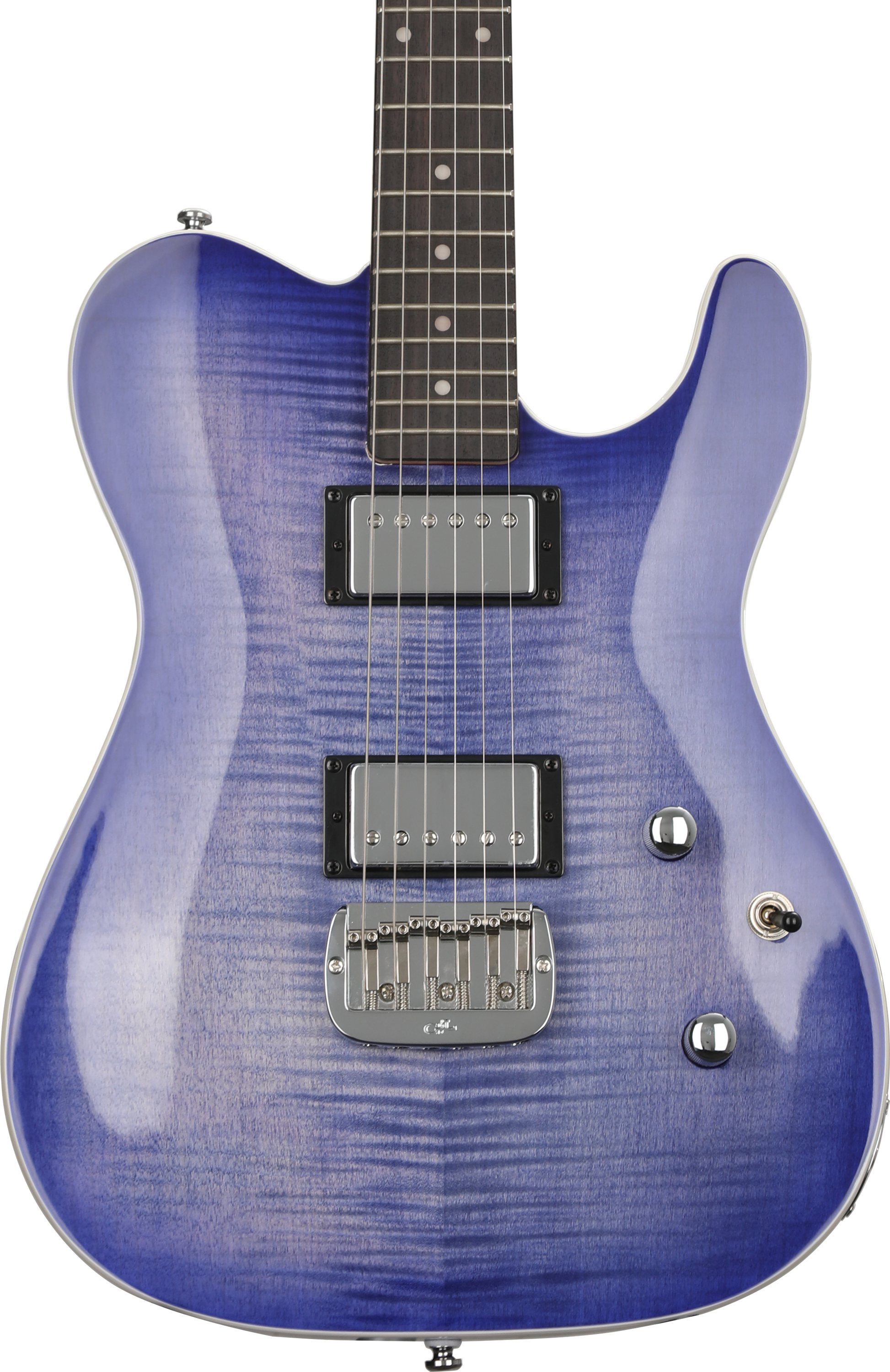 G&L Tribute ASAT Deluxe Carved Top Electric Guitar - Bright Blueburst ...