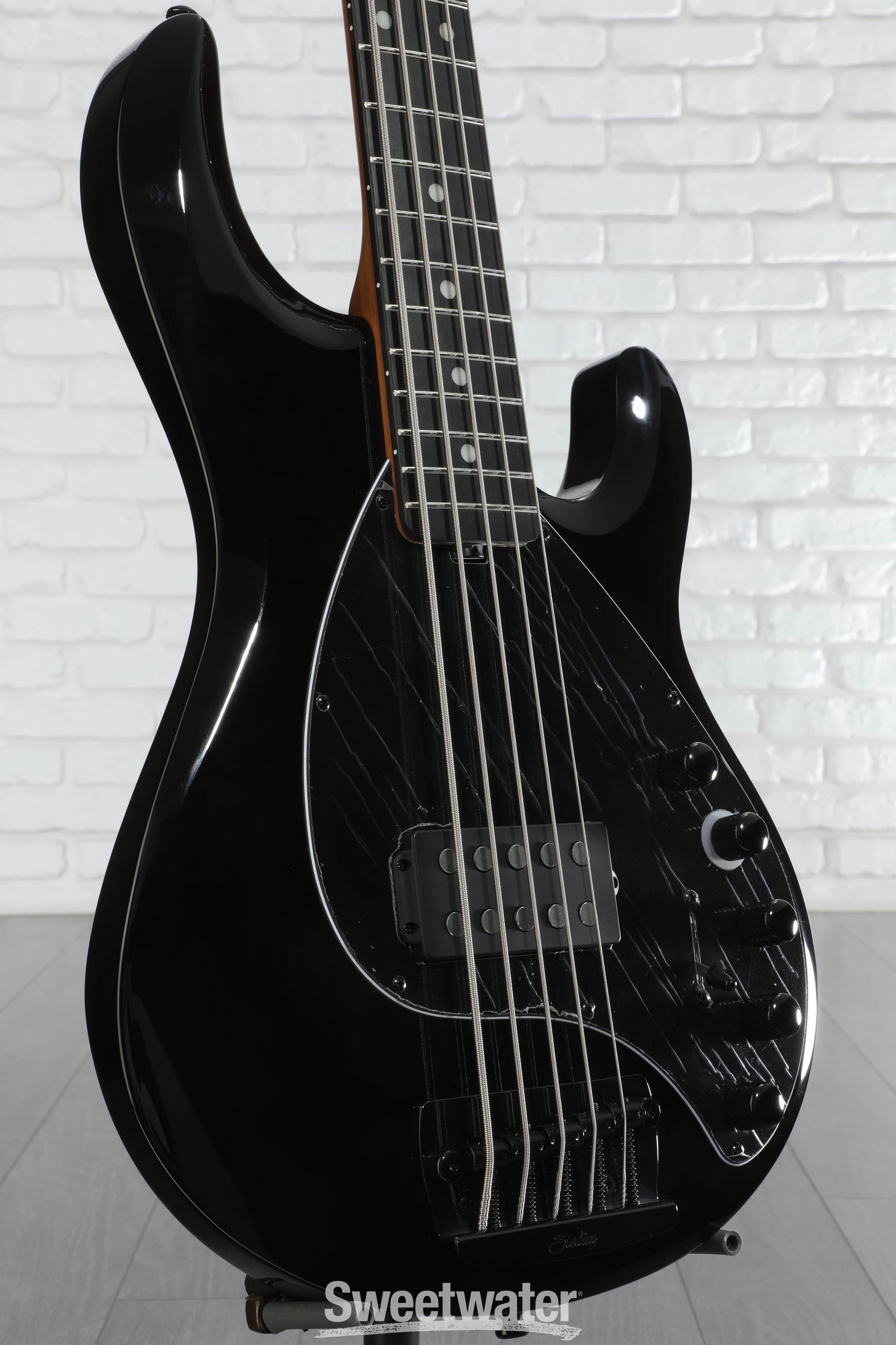 Sterling By Music Man DarkRay 5 5-string Electric Bass Guitar - Black