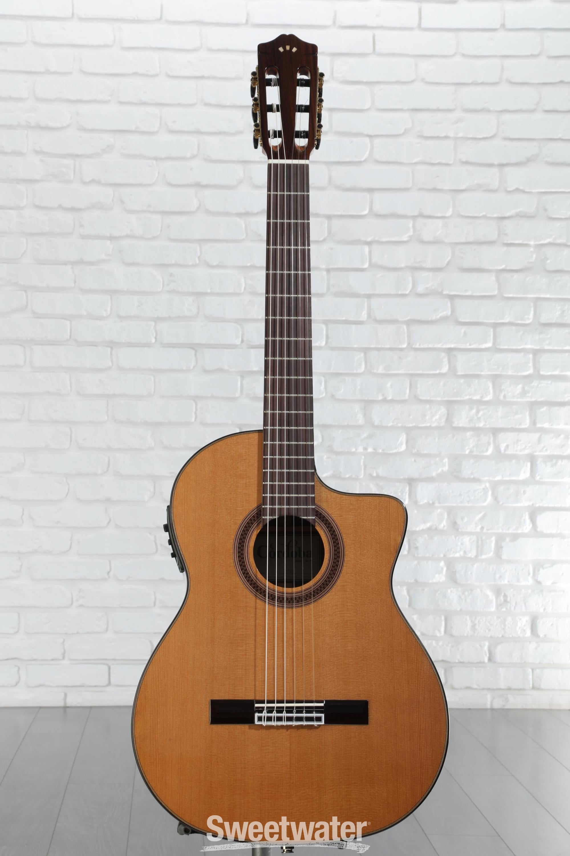 Cordoba C7-CE Nylon String Acoustic-electric Guitar - Cedar