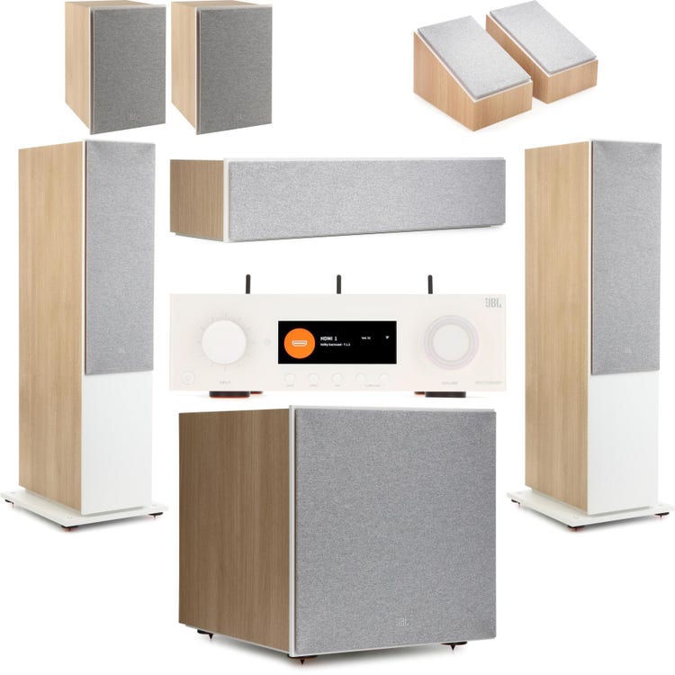 JBL MA9100HP 7.1 Home Theater Bundle - White | Sweetwater