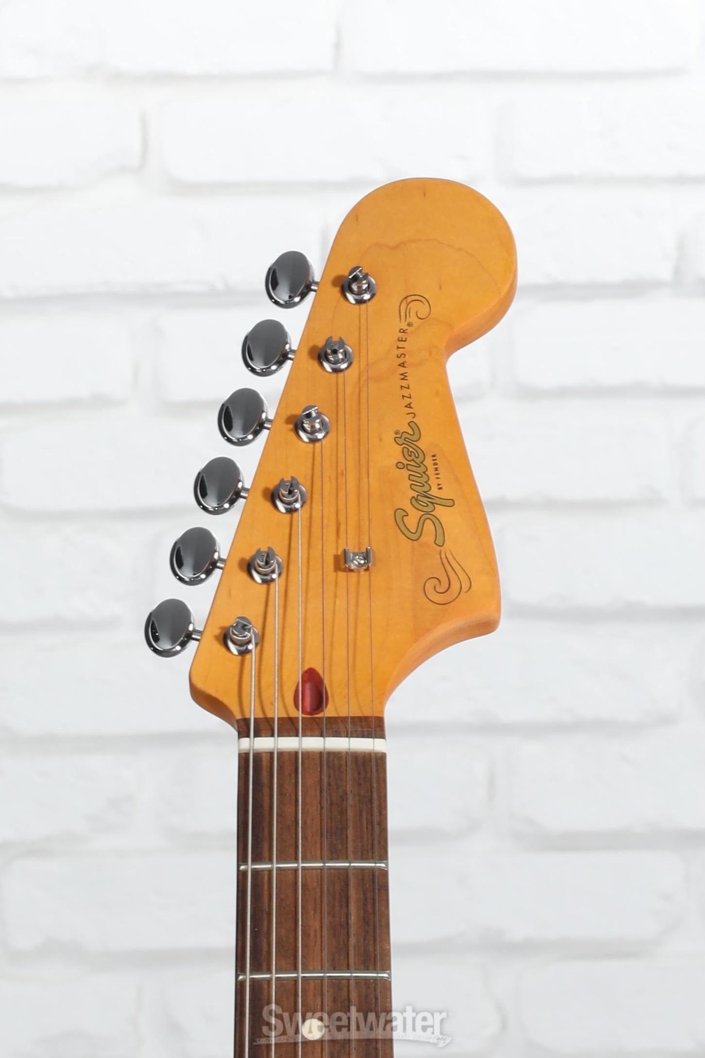 Squier J Mascis Signature Jazzmaster - Vintage White with Indian