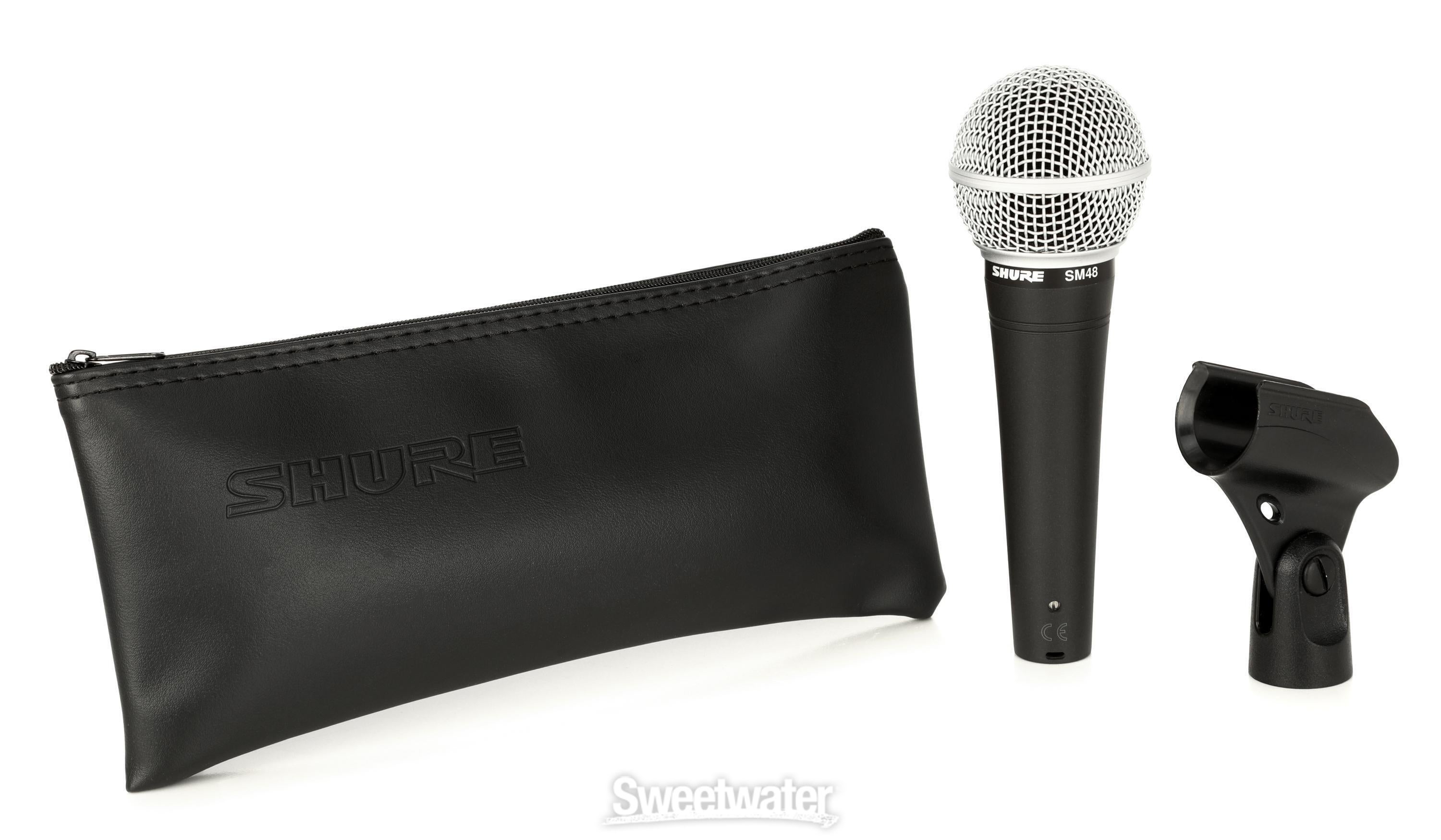 Shure SM48 Cardioid Dynamic Handheld Vocal Microphone | Sweetwater