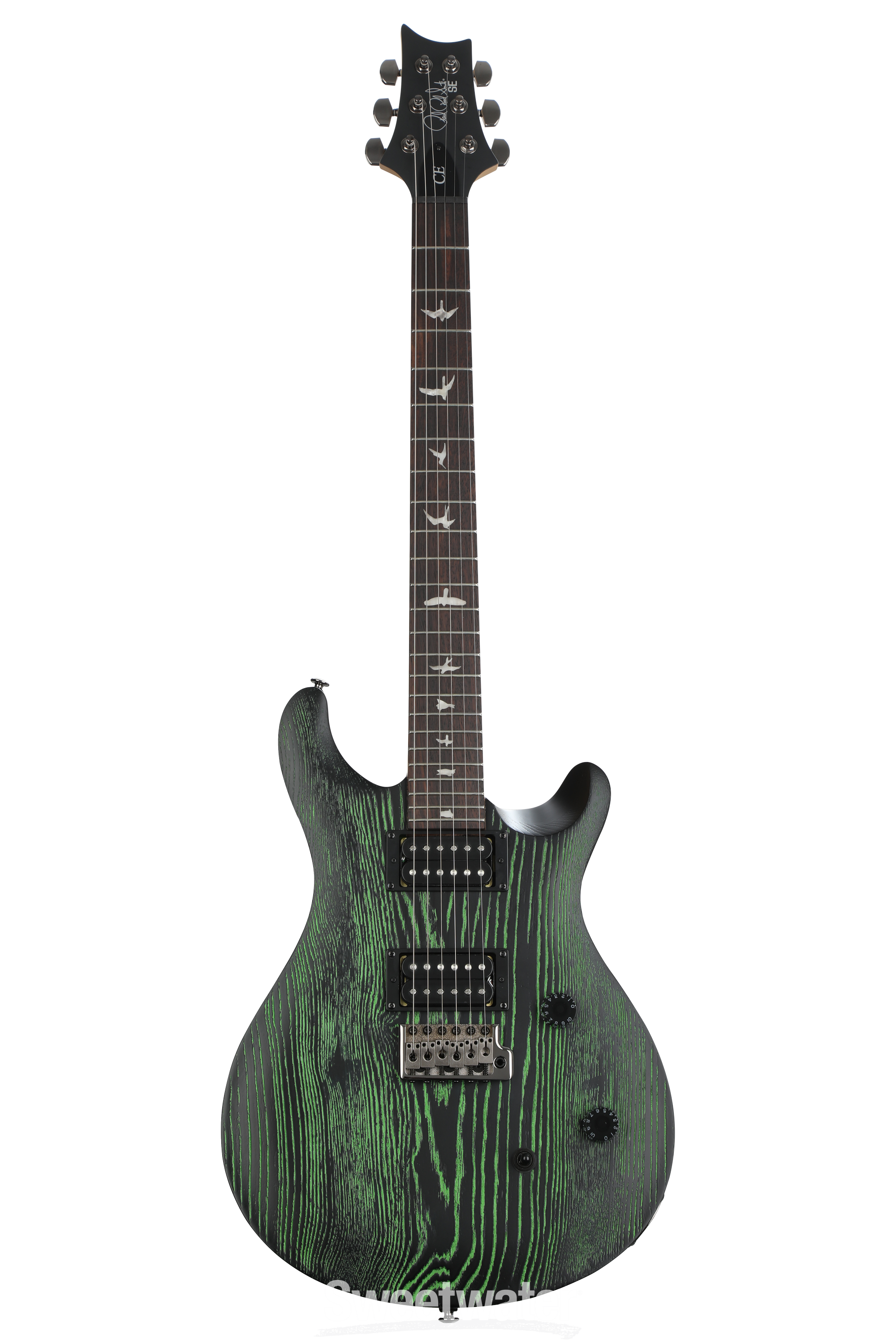 PRS SE Sandblasted CE 24 Electric Guitar - Sandblasted Green