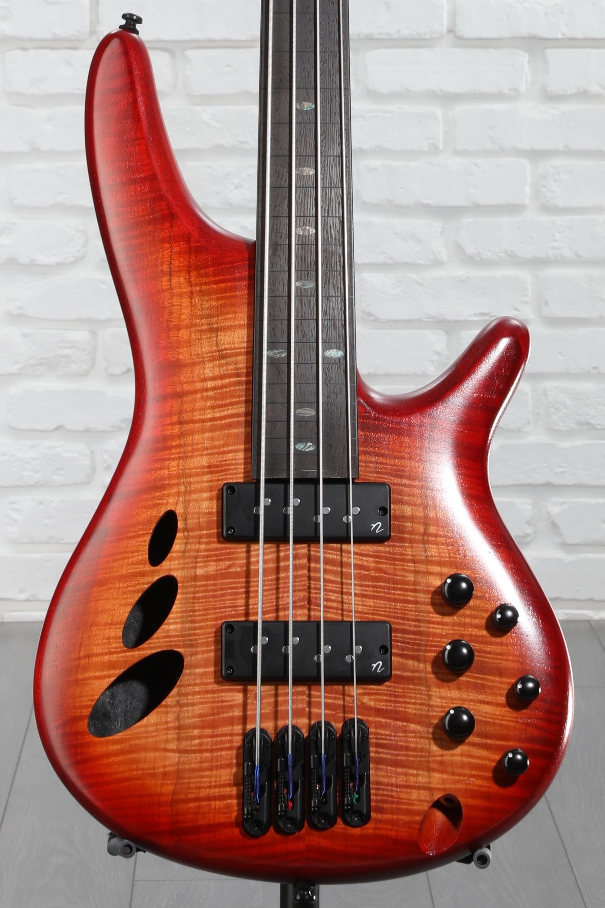 Ibanez SRD900 Bass Workshop Fretless Electric Bass Guitar - Brown