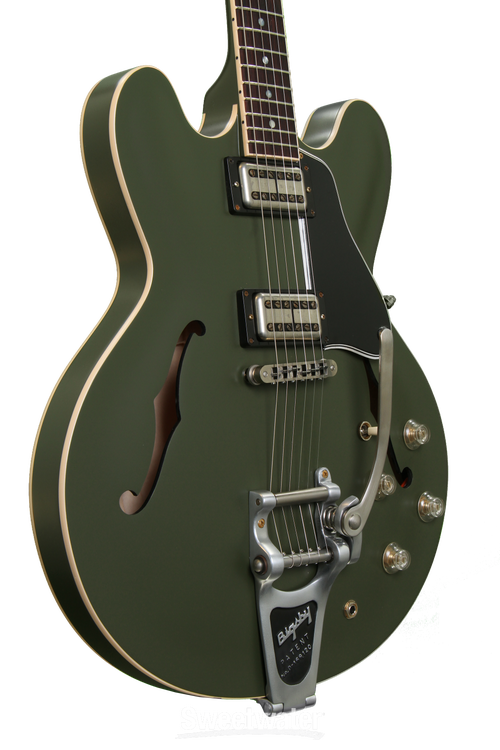 Skære riffel pegs Gibson Chris Cornell Tribute ES-335 - Satin Olive Drab Green | Sweetwater