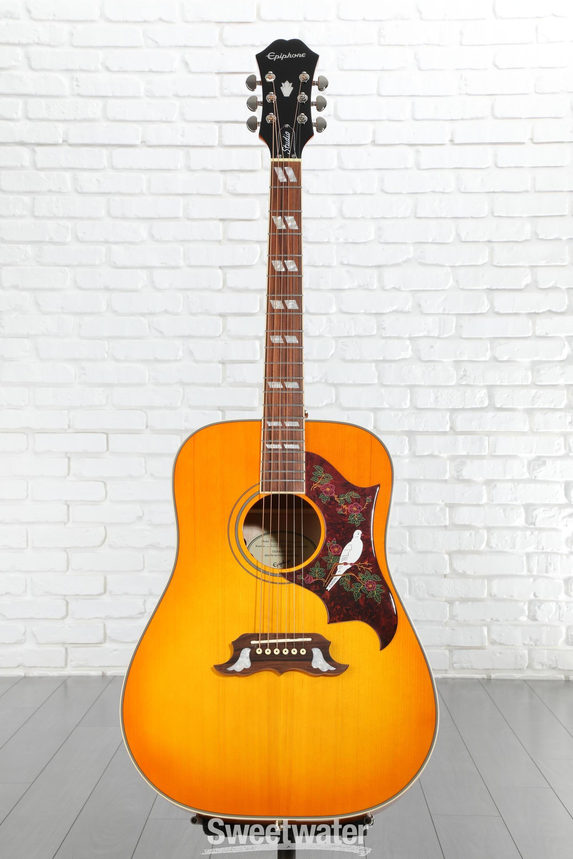 Epiphone Dove Studio Acoustic-electric Guitar - Violin Burst