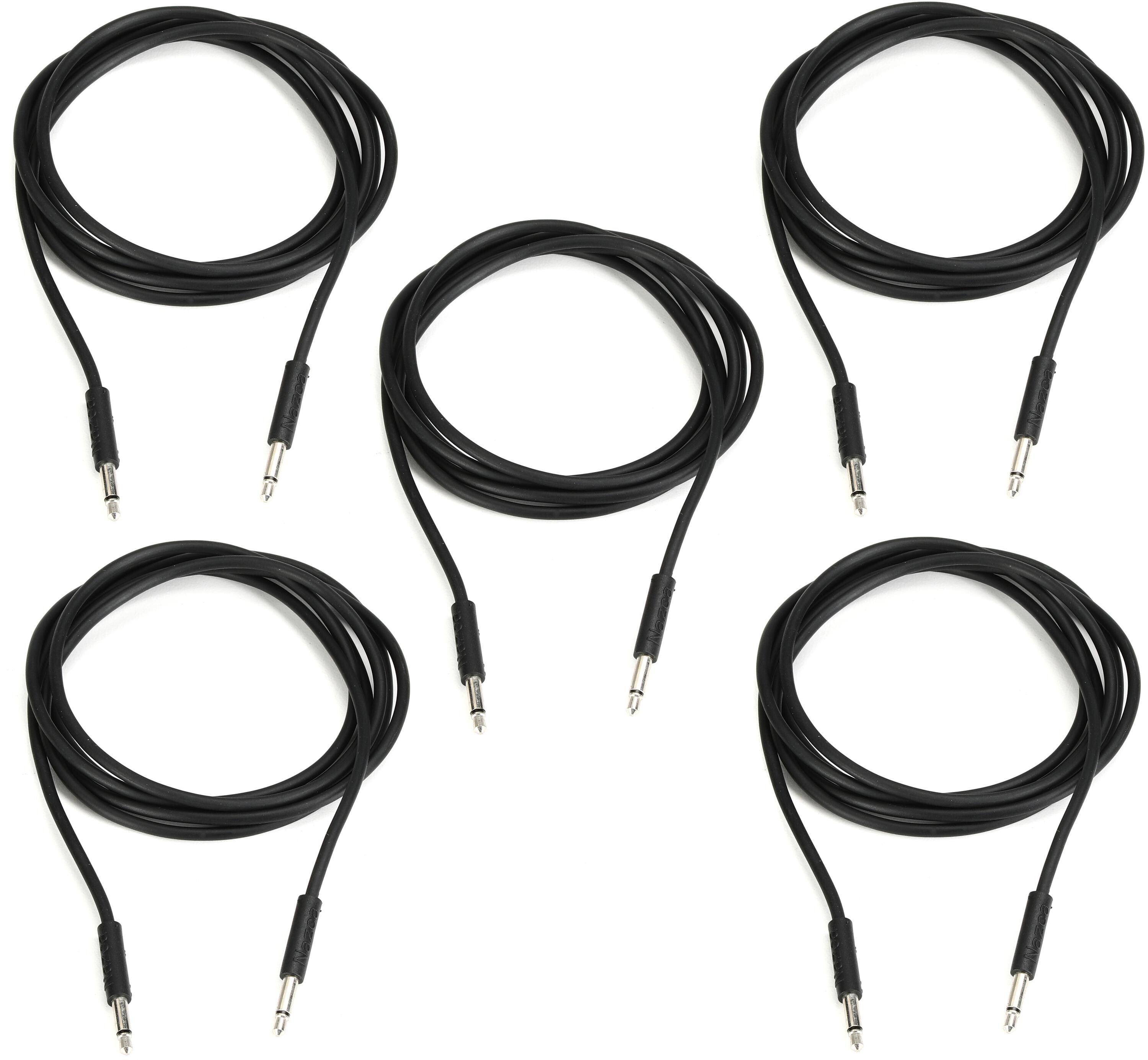 Photo of Nazca Audio Noodles Eurorack Patch Cable 3.5mm TS Male to 3.5mm TS Male - 150cm, Black