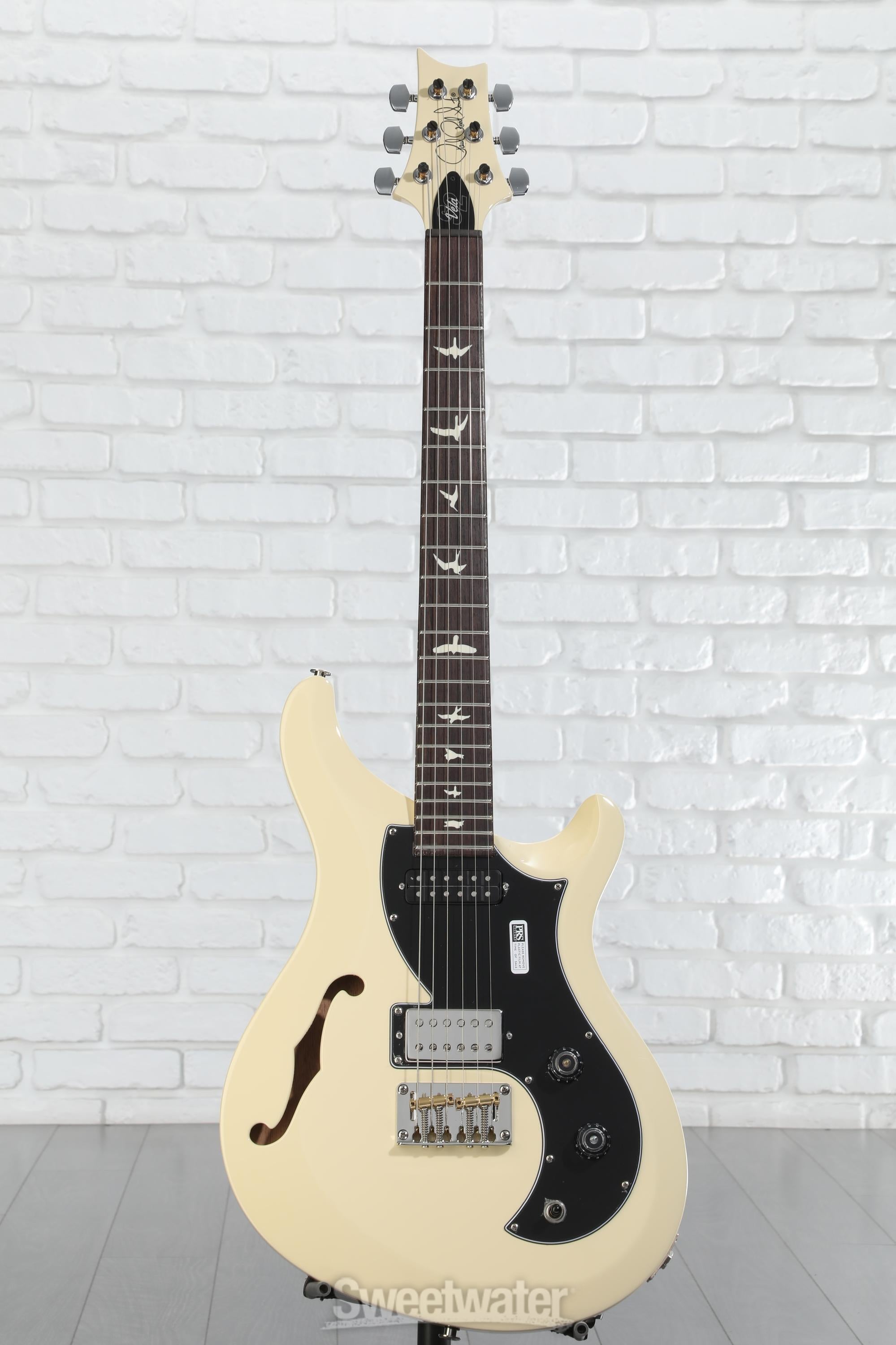 PRS S2 Vela Semi-Hollow Electric Guitar - Antique White