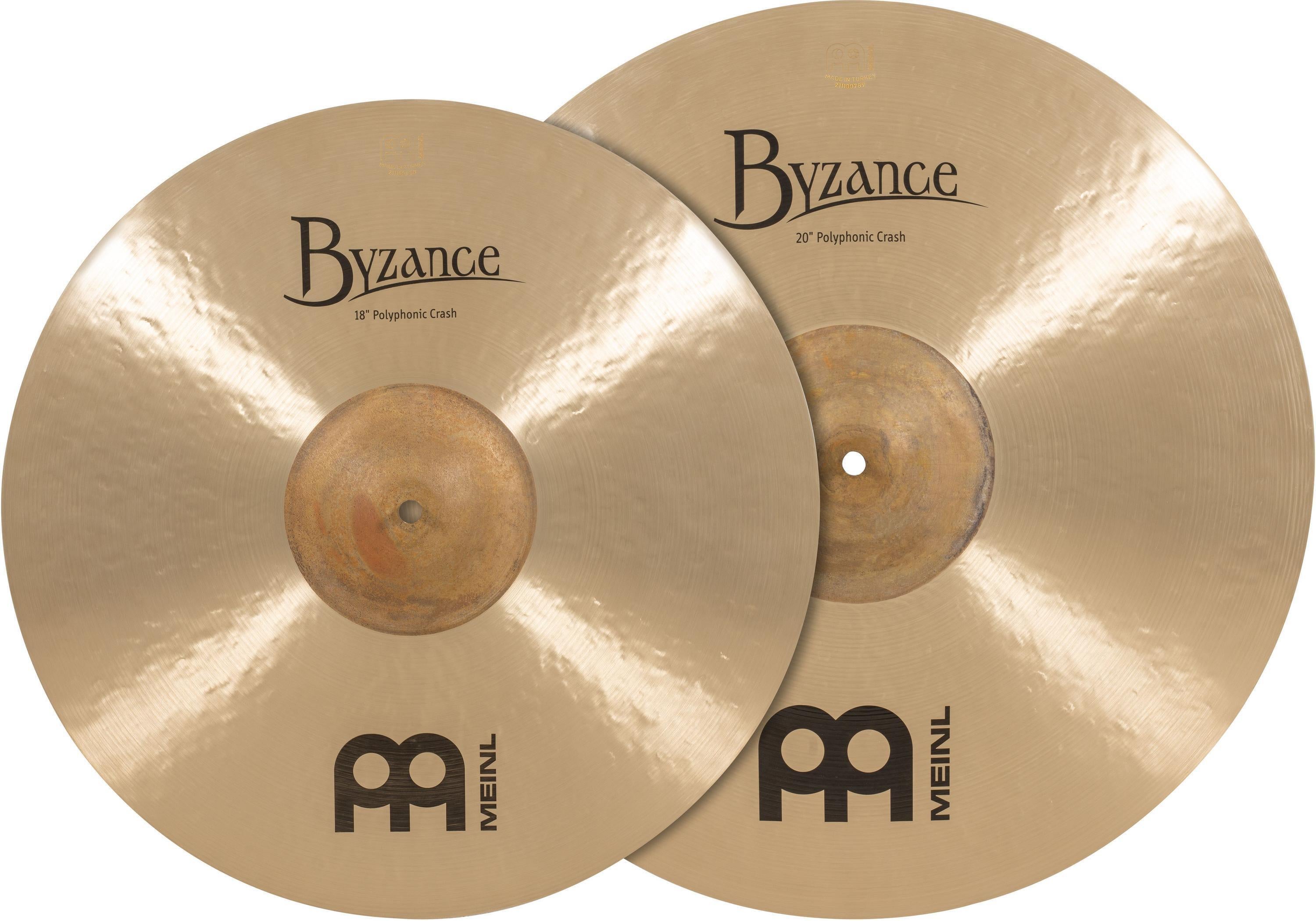 Meinl Cymbals Byzance Matched Crash Pack - 18 inch and 20 inch