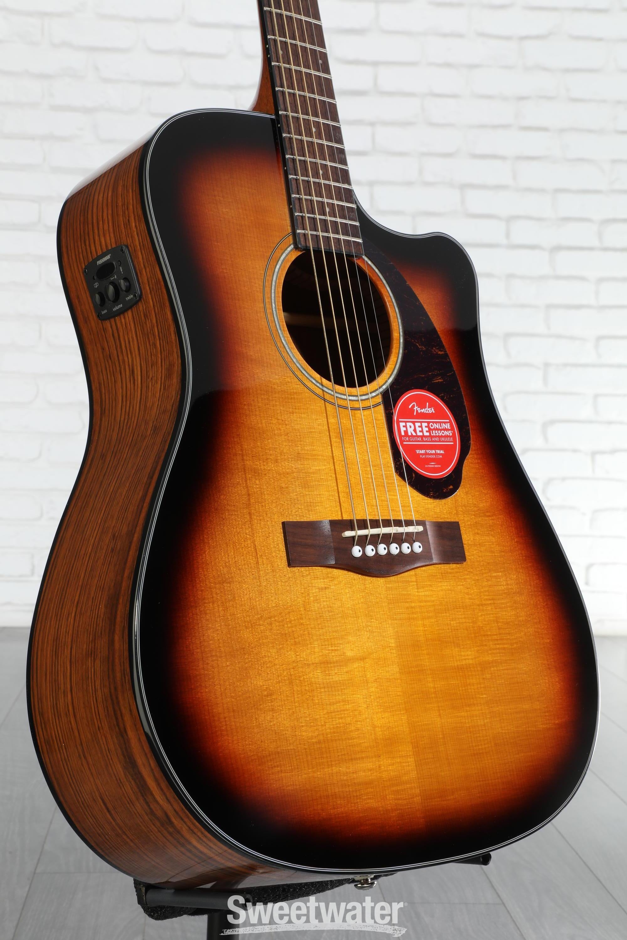 Fender CD-140SCE Dreadnought Acoustic-Electric Guitar - Sunburst