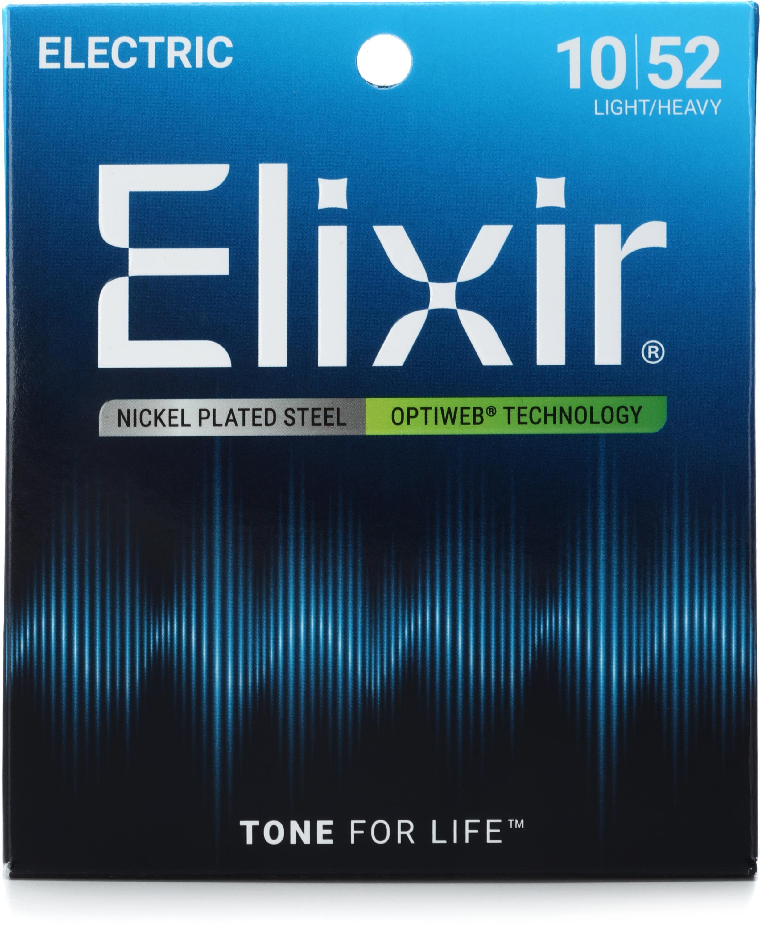 Bundled Item: Elixir Strings 19077 Optiweb Electric Guitar Strings - .010-.052 Light/Heavy