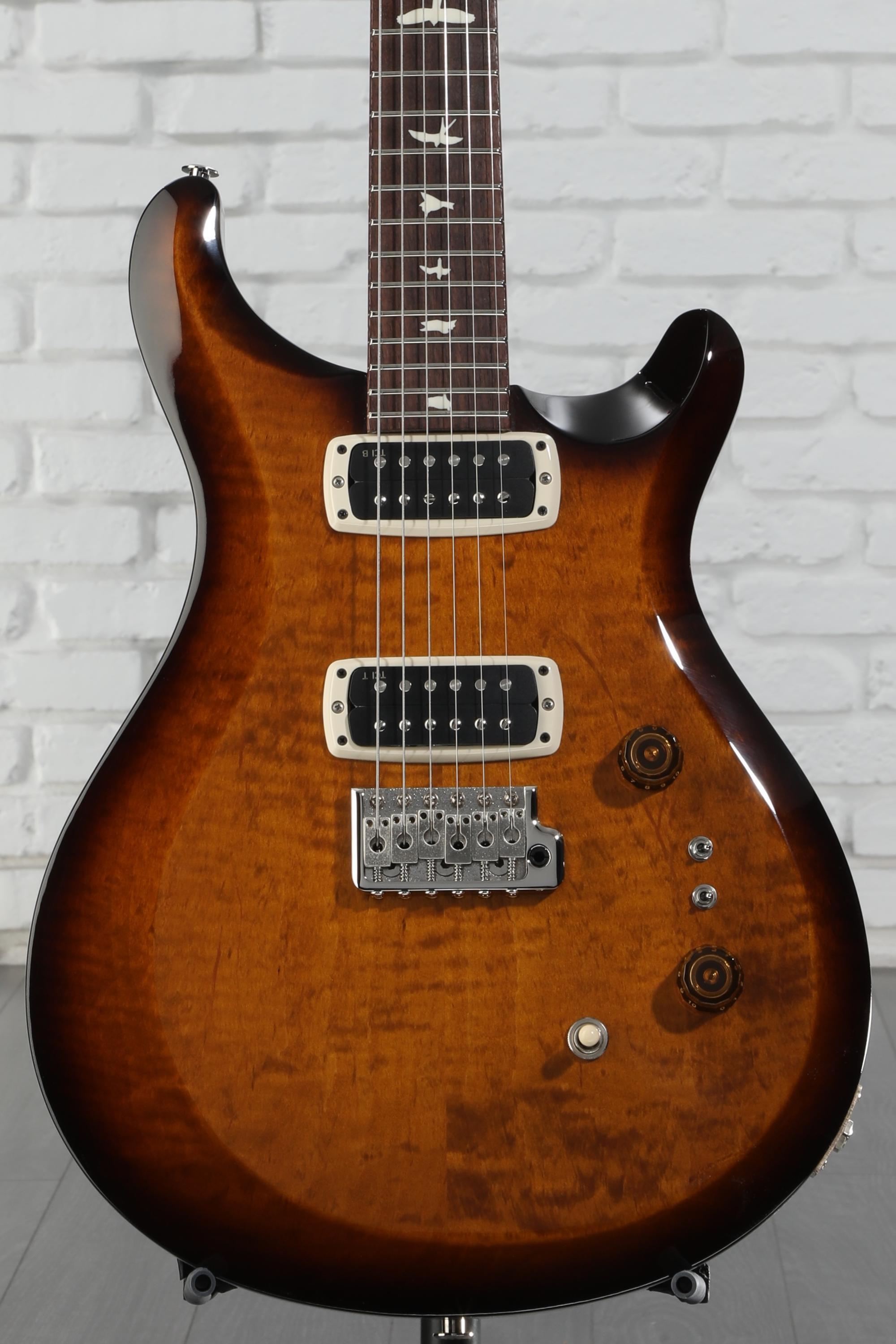PRS S2 Custom 24-08 Electric Guitar - Black Amber | Sweetwater