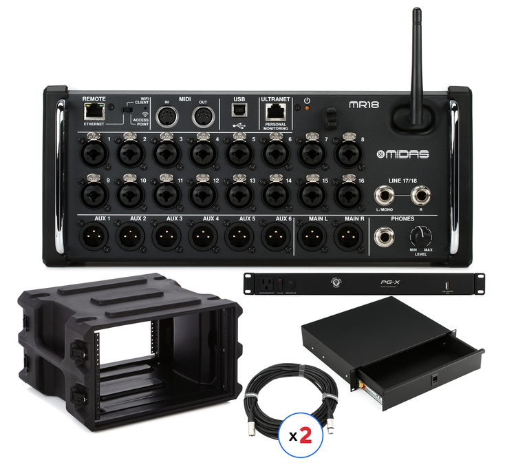 MIDAS ( マイダス ) / MR18 Midas MR18 18-Channel Digital Mixer | Guitar Center