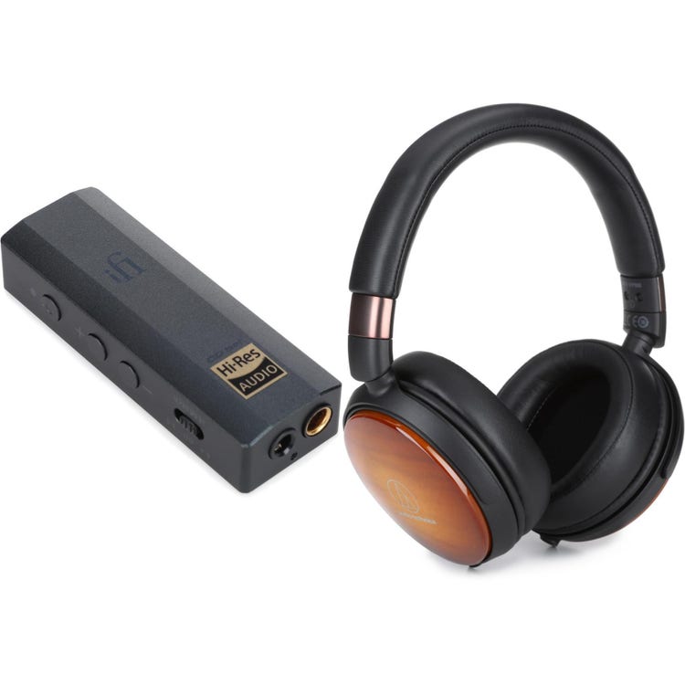 iFi GO Bar Portable USB DAC/Headphone Amp with ATH-WP900 Over-ear