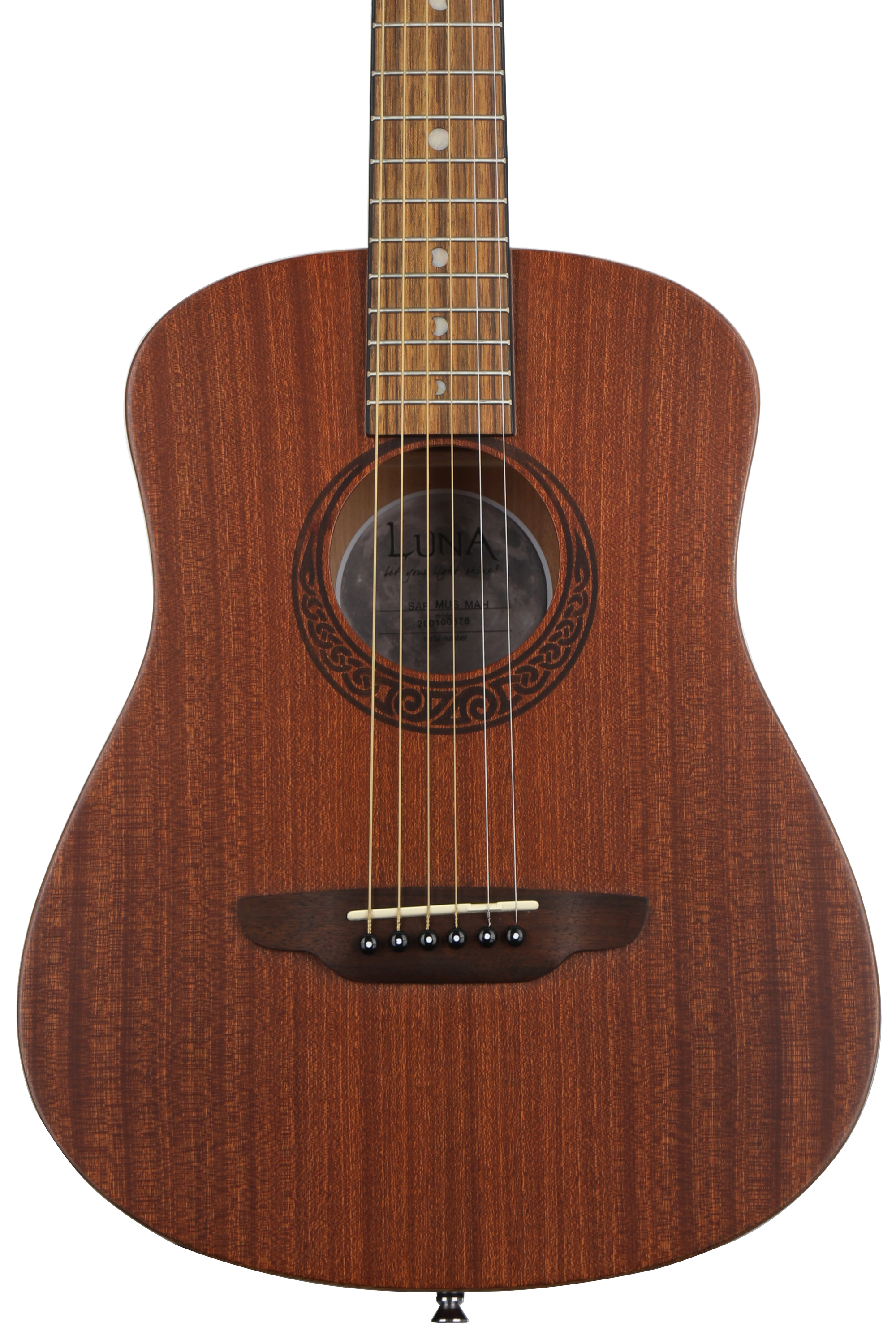 Luna Safari Muse Mahogany Travel Guitar - Satin Natural