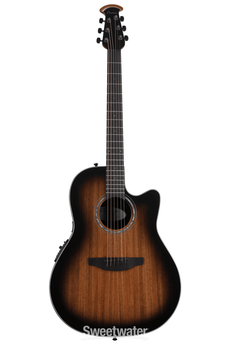 Ovation CS24P-ABLKW-G Celebrity Exotic Selection Acoustic-electric