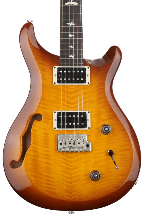 PRS S2 Custom 22 Semi-hollow - Violin Amber Sunburst | Sweetwater 