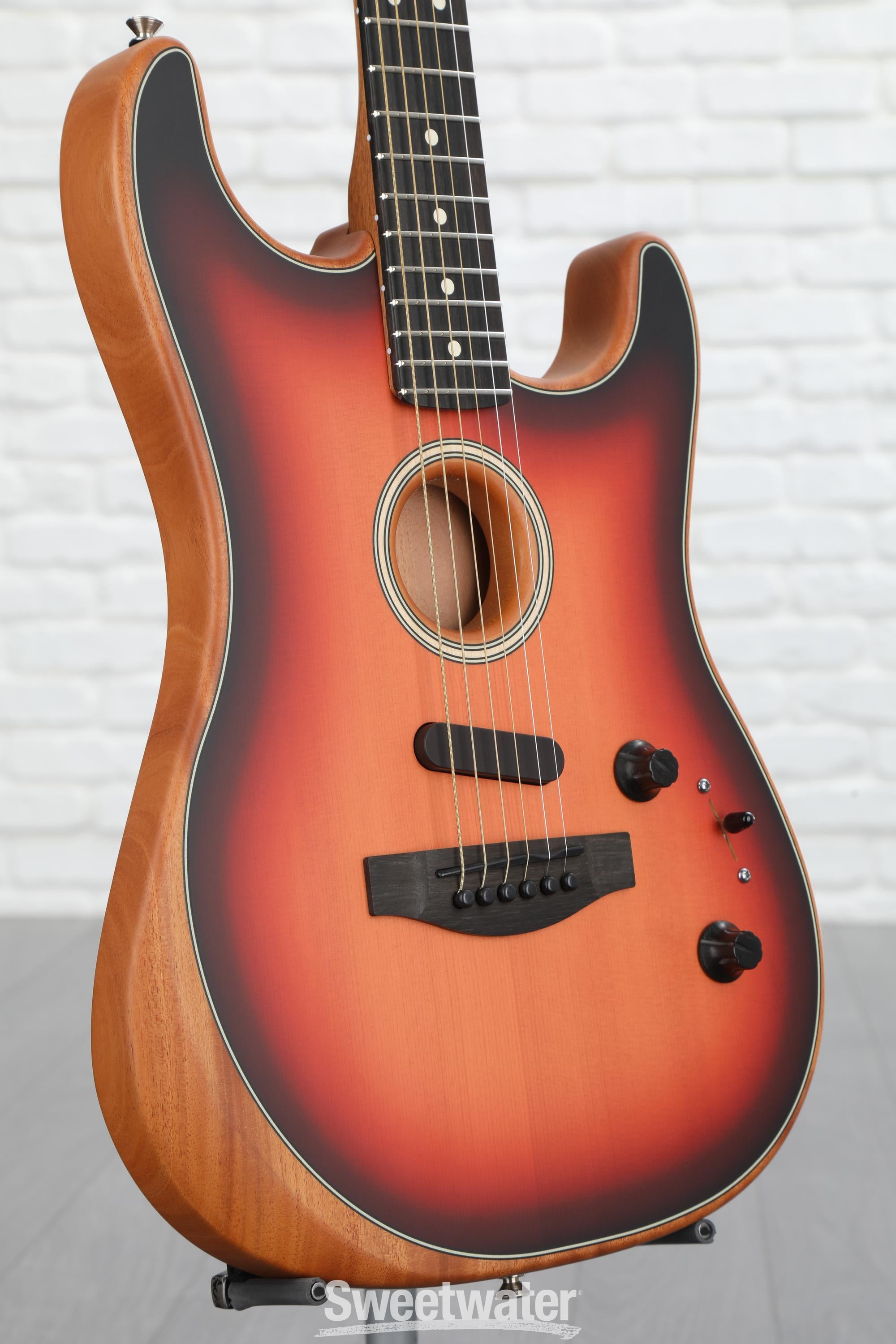 Fender American Acoustasonic Stratocaster Acoustic-electric Guitar -  3-Color Sunburst