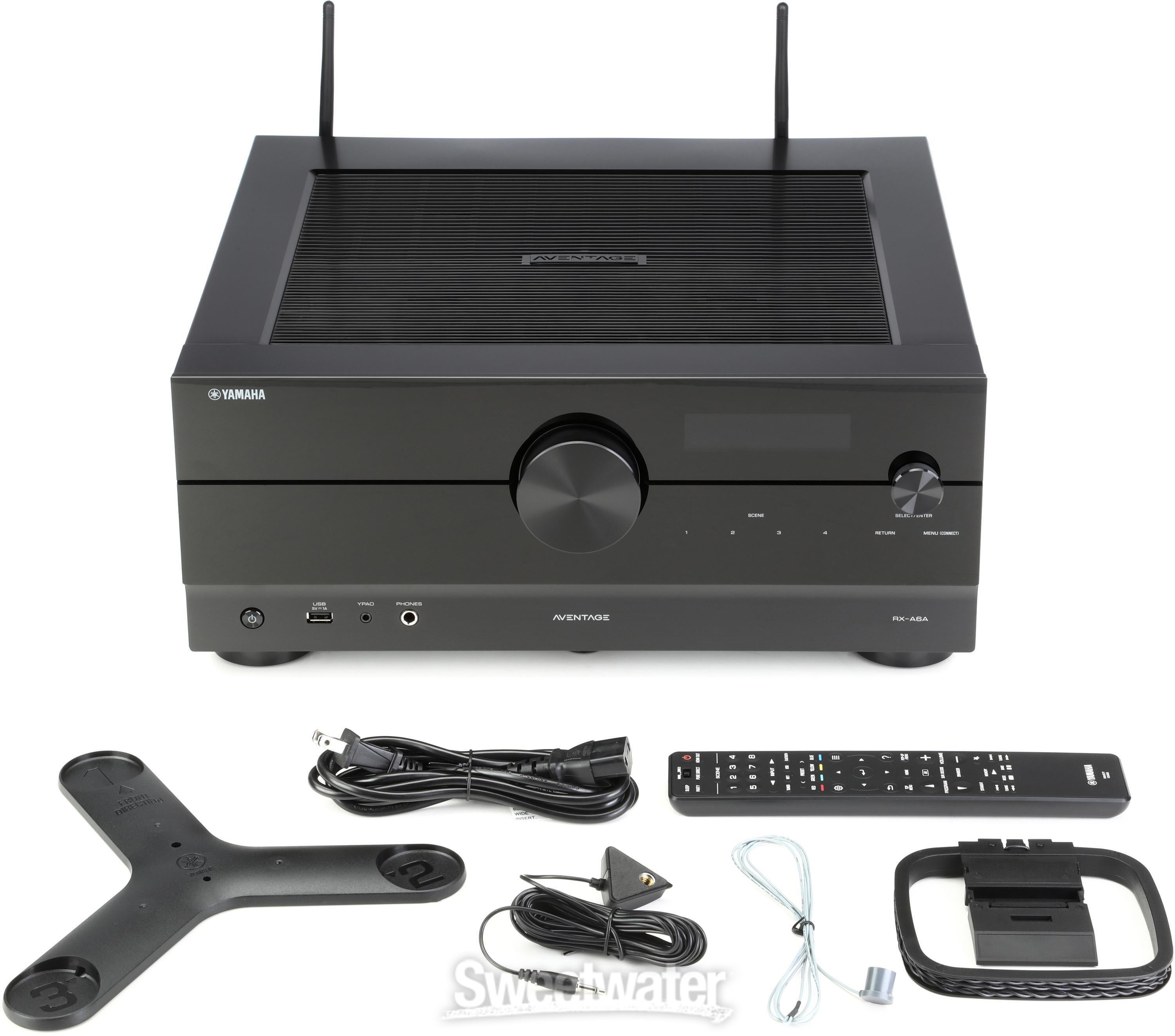 Yamaha RX-A6A AVENTAGE 9.2-channel Network A/V Receiver - Black | Sweetwater