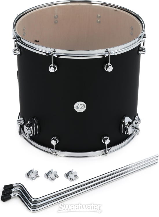 DW Design Series Floor Tom - 16 x 18-inch - Black Satin