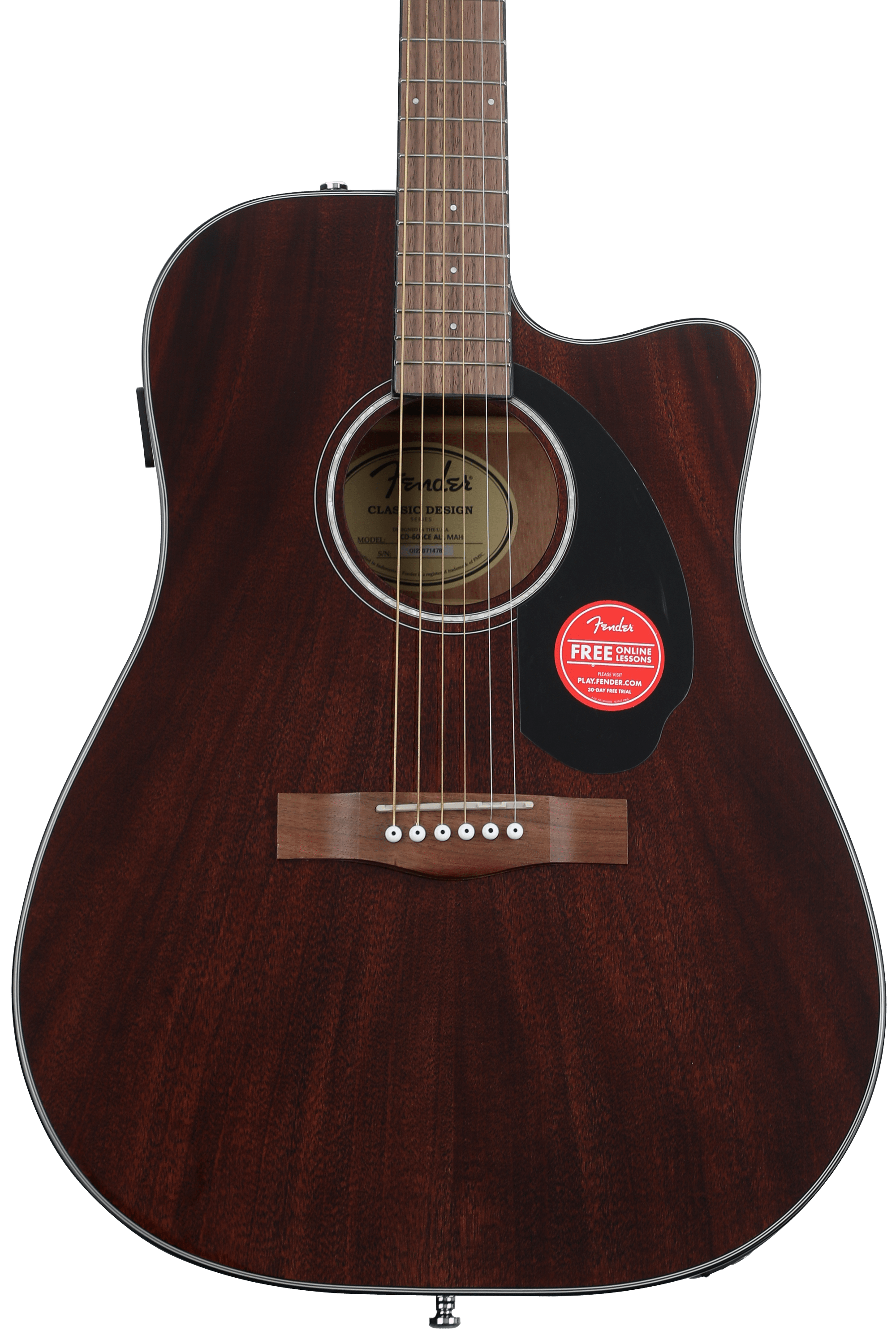 Bundled Item: Fender CD-60SCE All Mahogany Acoustic Guitar - Natural