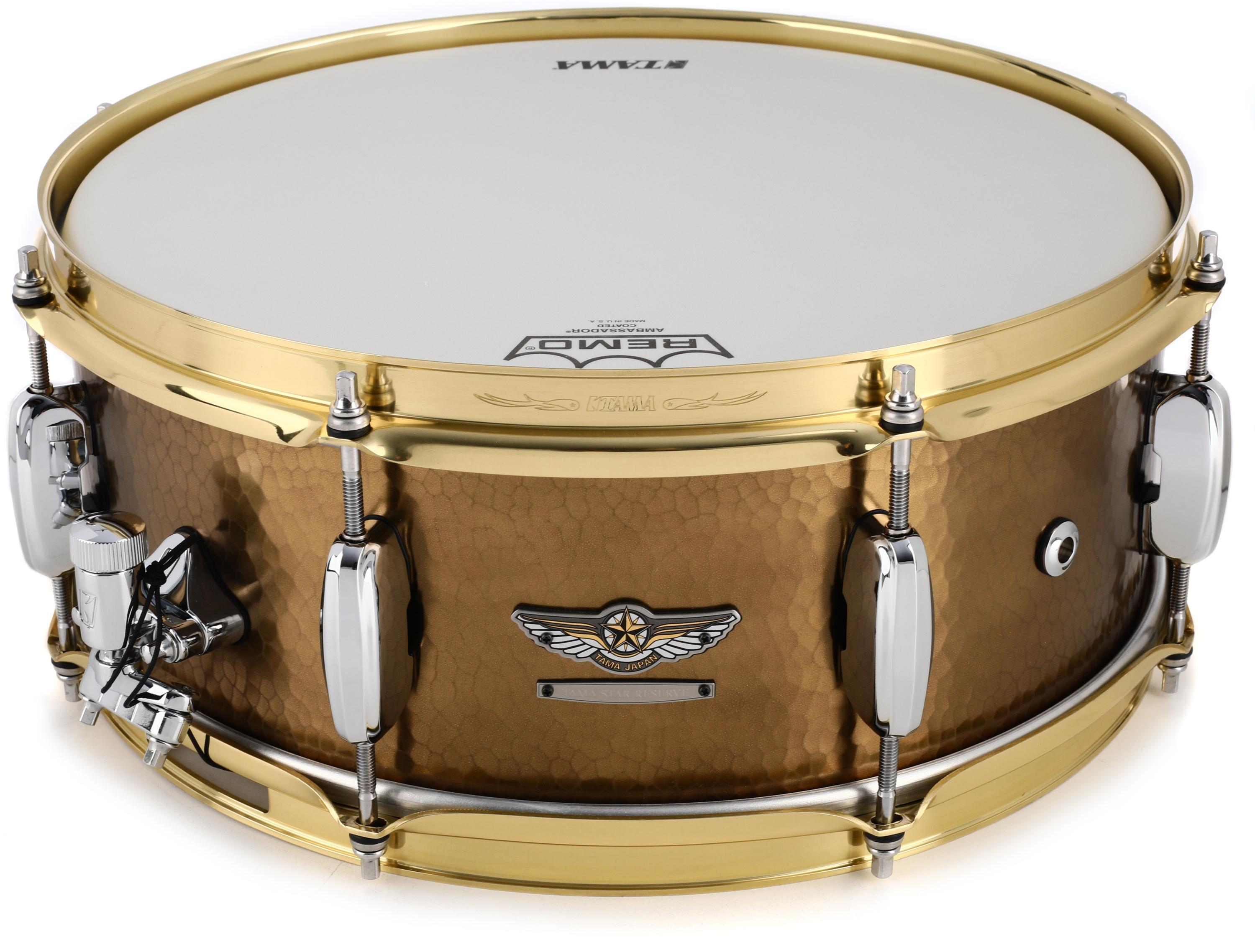 ファッションデザイナー 専用HB-1455 Hammered Brass Snare Drum 14 ...