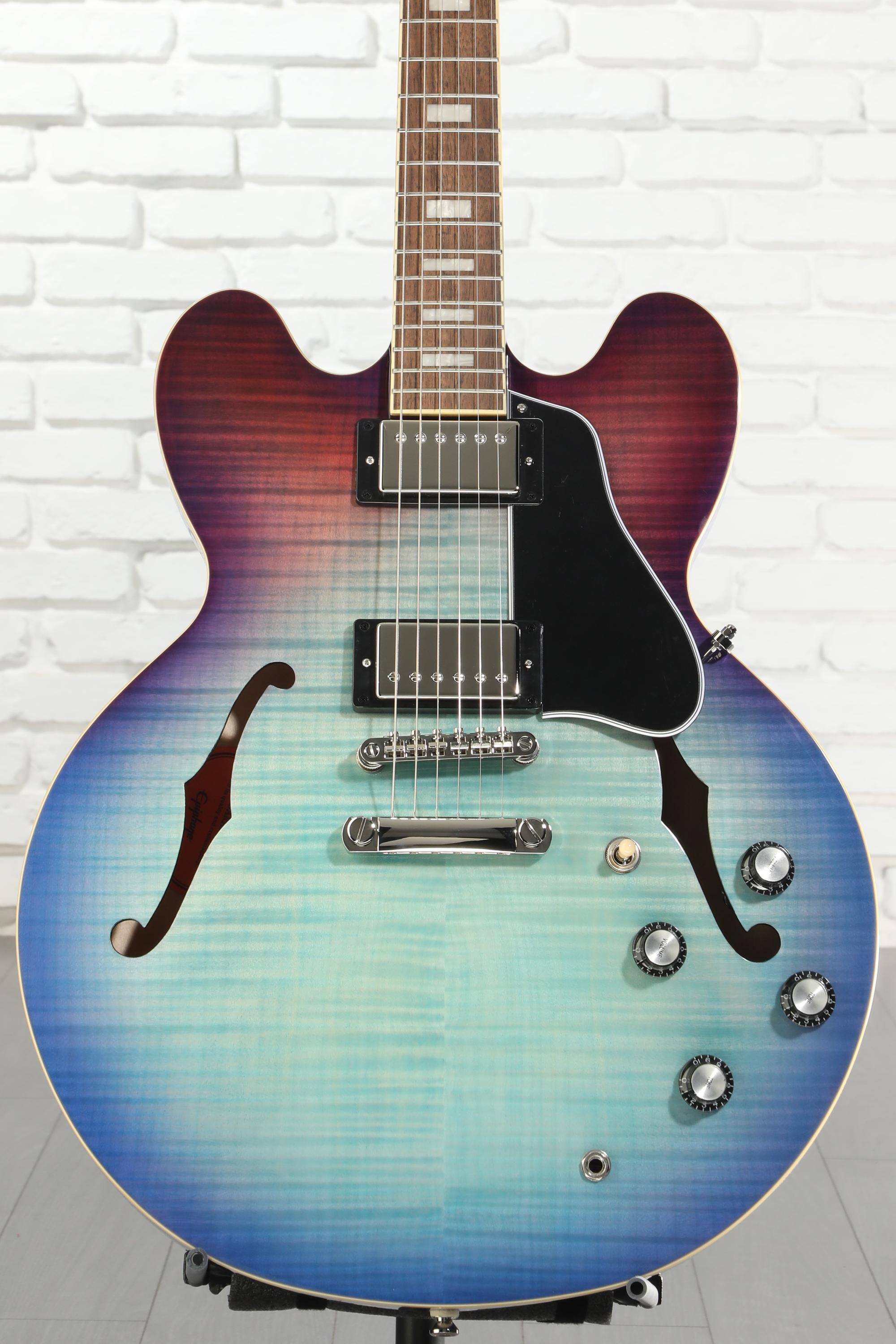 Epiphone ES-335 Figured Semi-hollowbody - Blueberry Burst Reviews